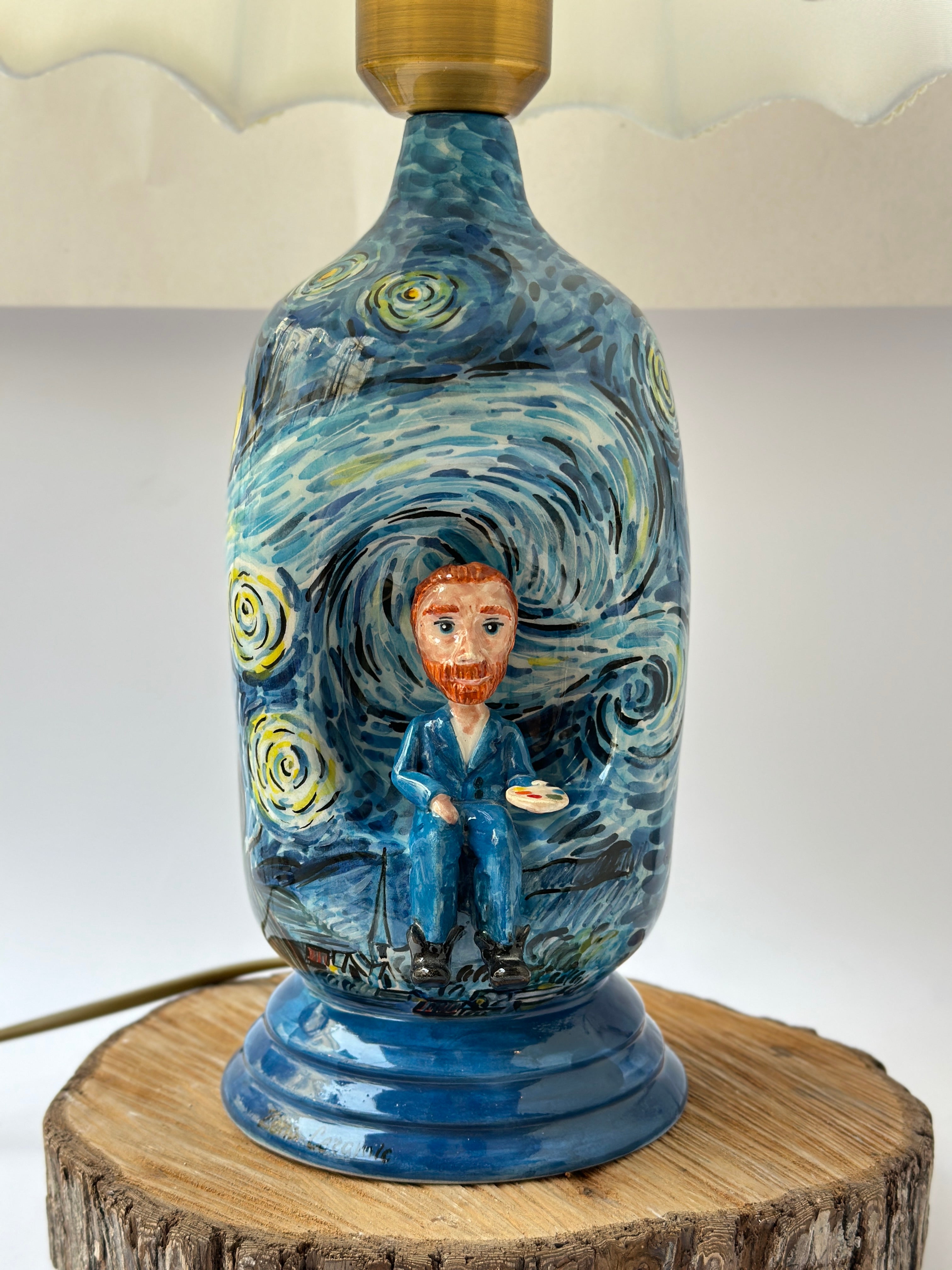 Vincent Wan Gogh handmade lamp