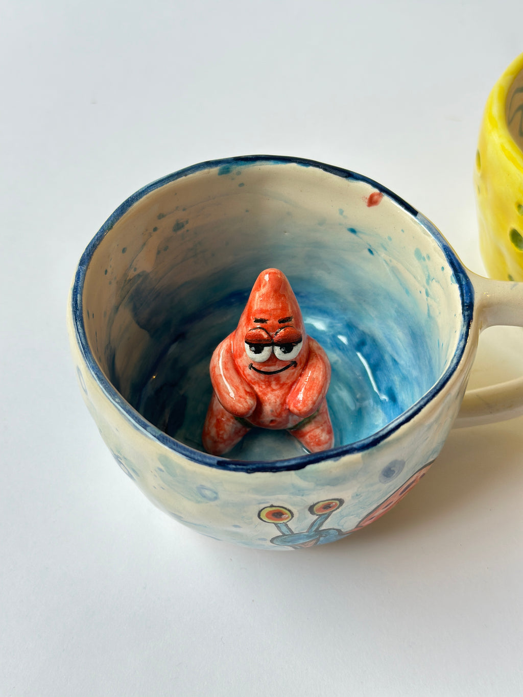 SpongeBob and Patrick handmade mugs