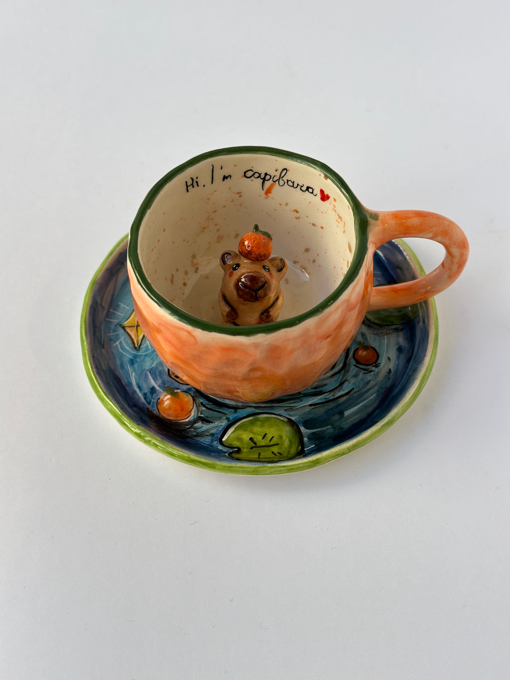Capibara handmade mug