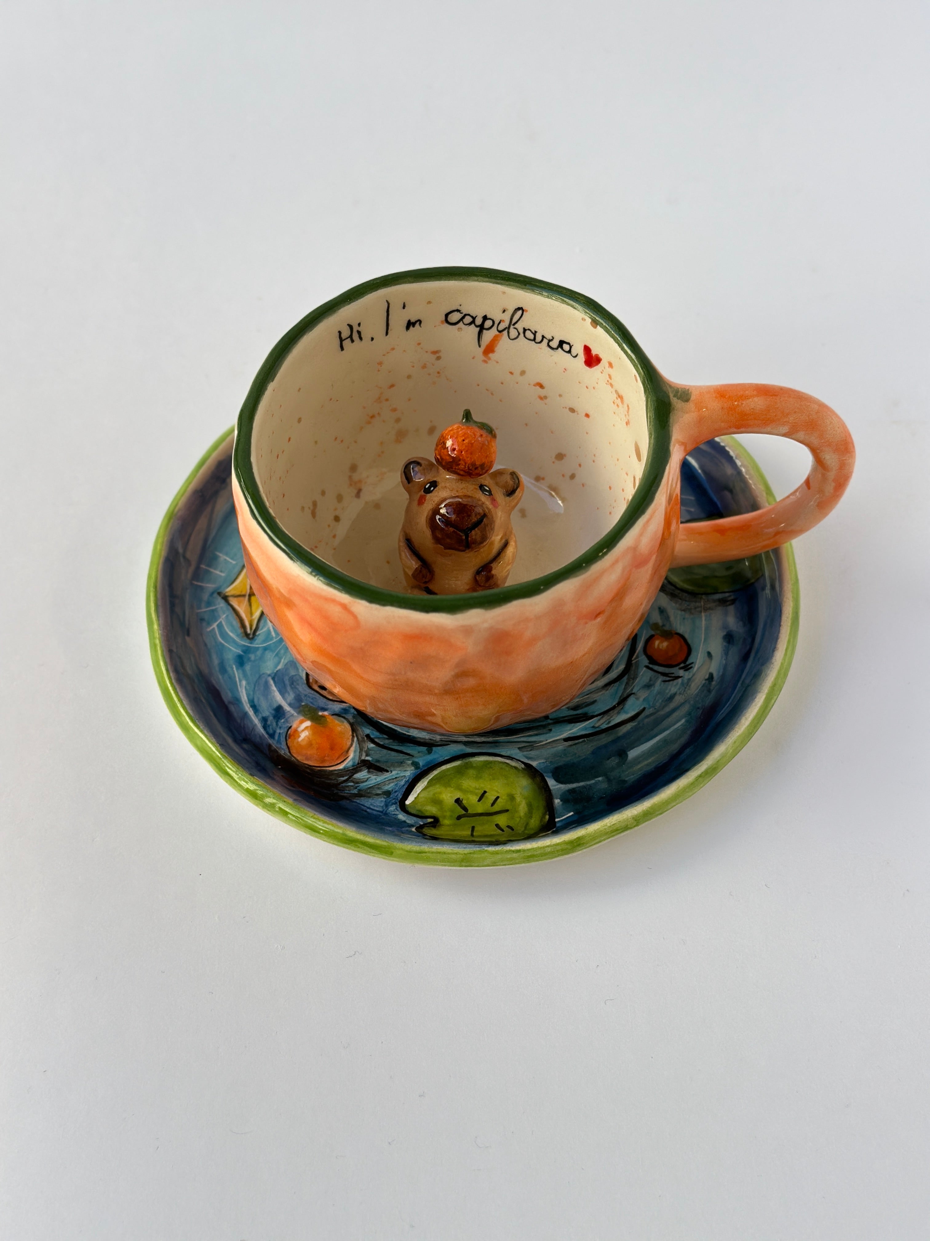 Capibara handmade mug