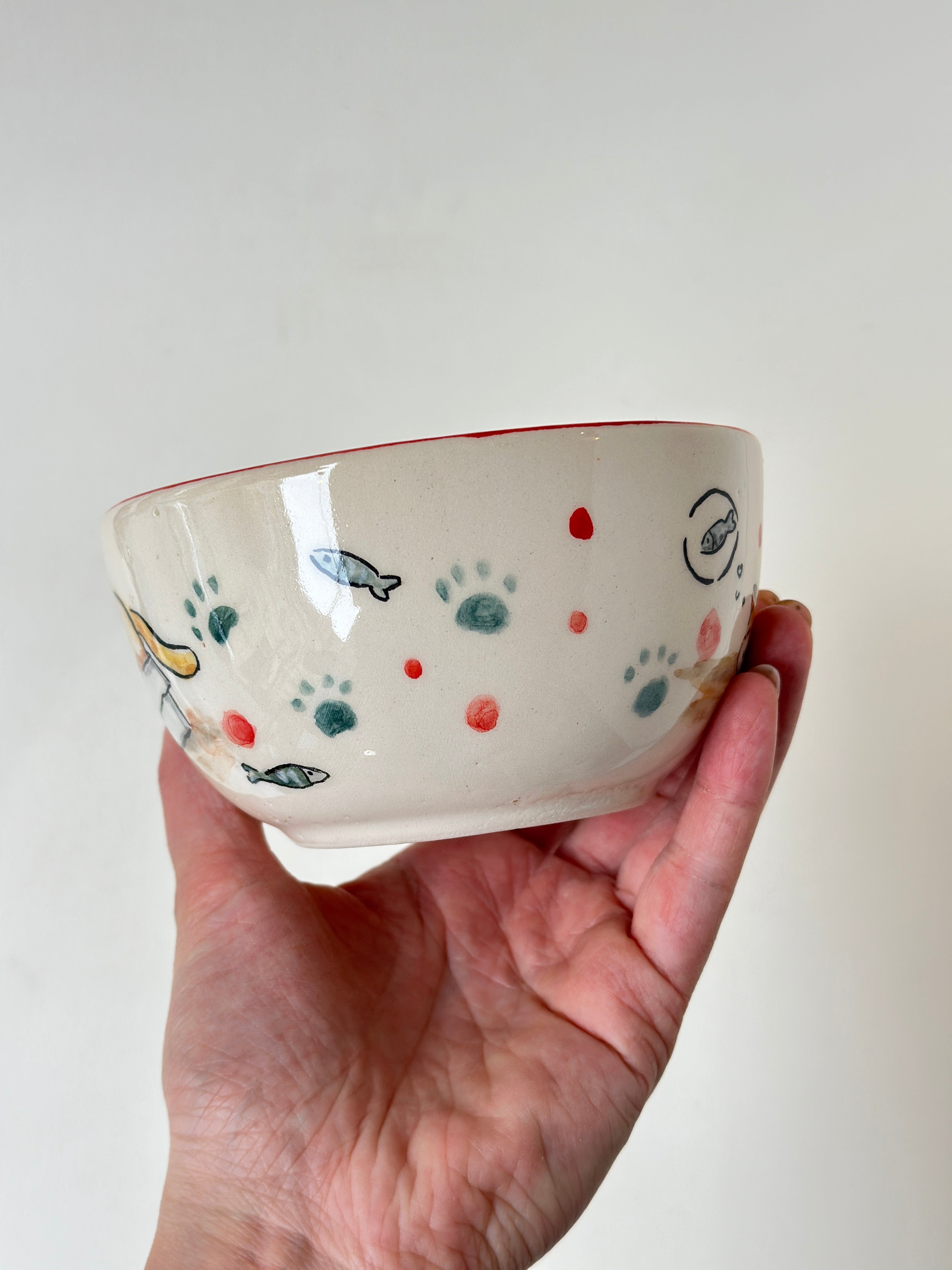 Cat handmade mug