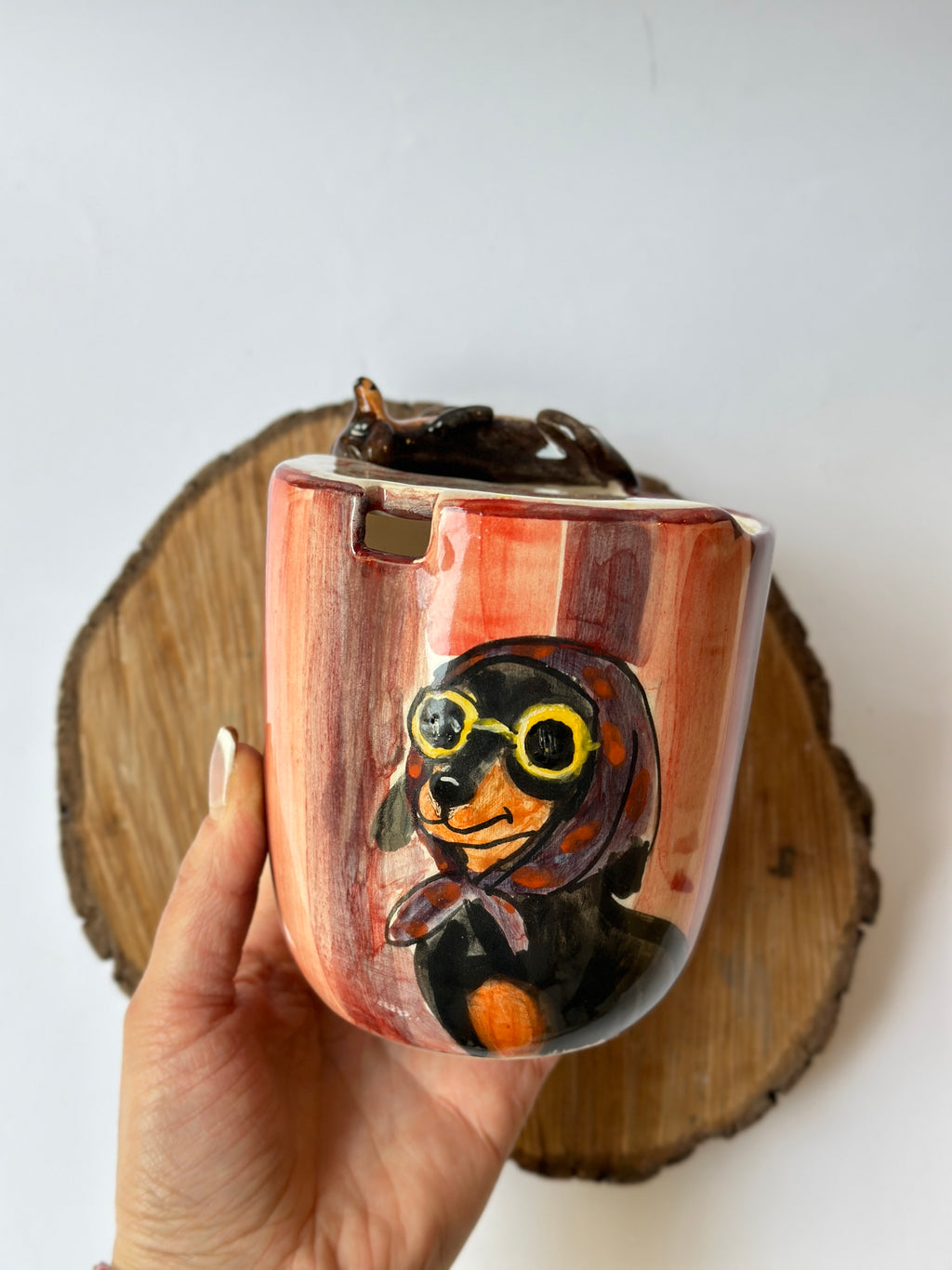 Dachshund takeaway mug