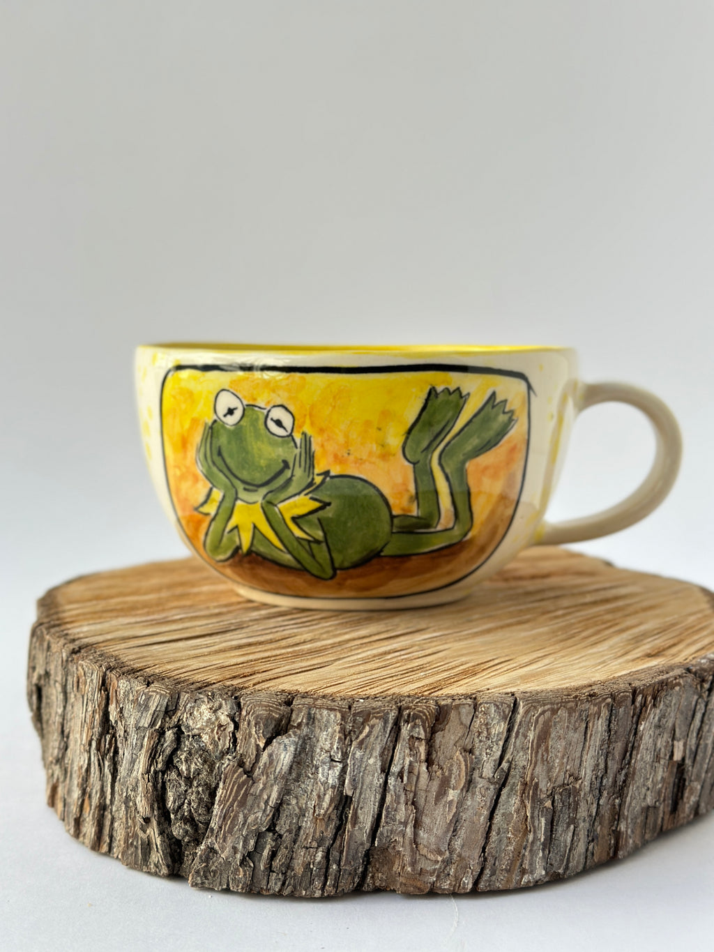 Kermit handmade mug
