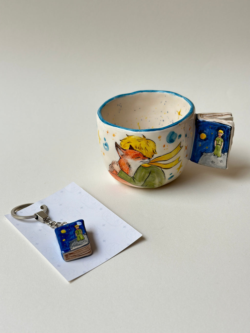 Little Prince handmade mug and keychain