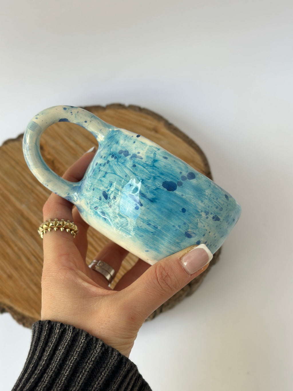 Frog handmade mug