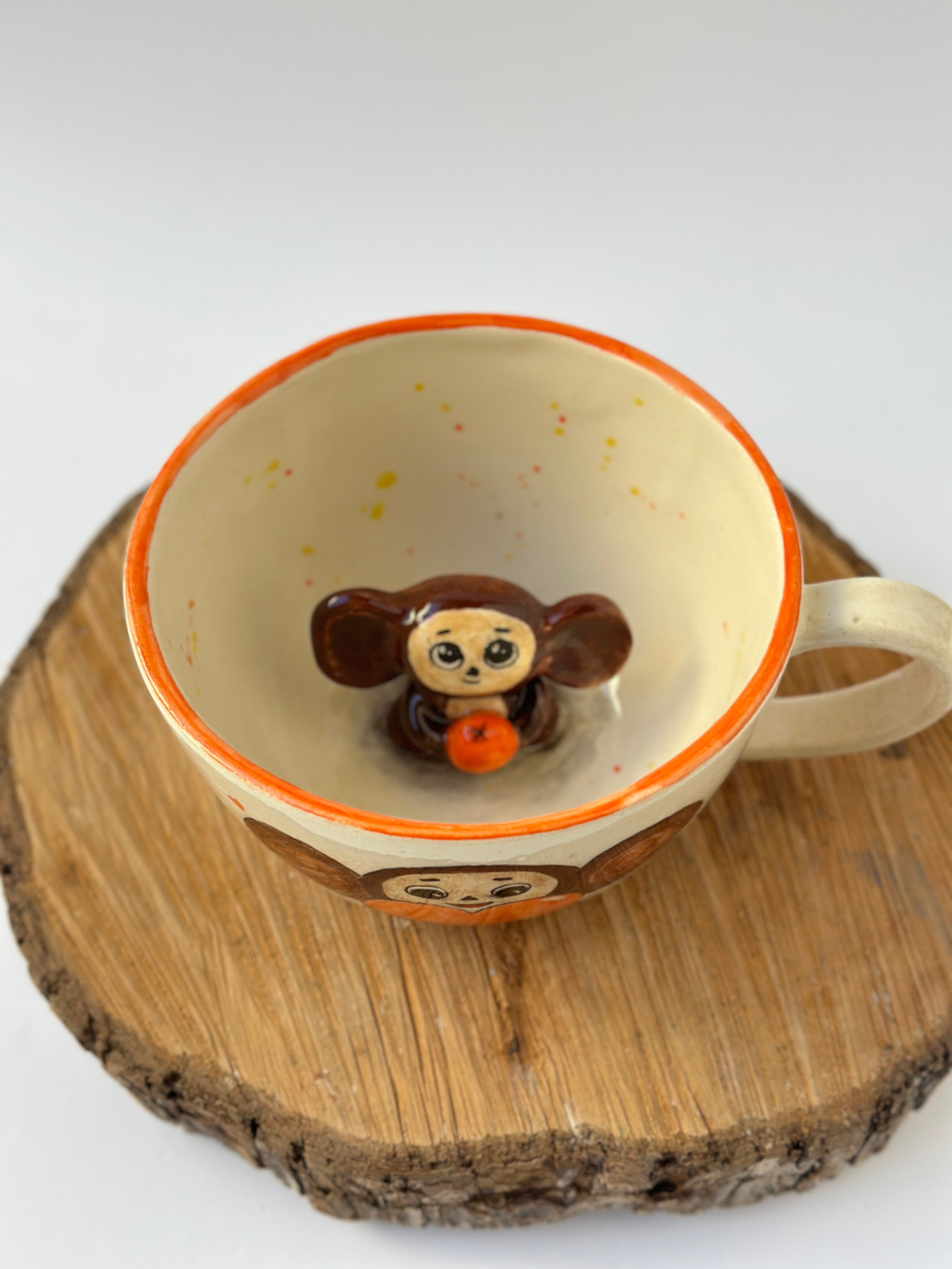 Cheburashka handmade mug
