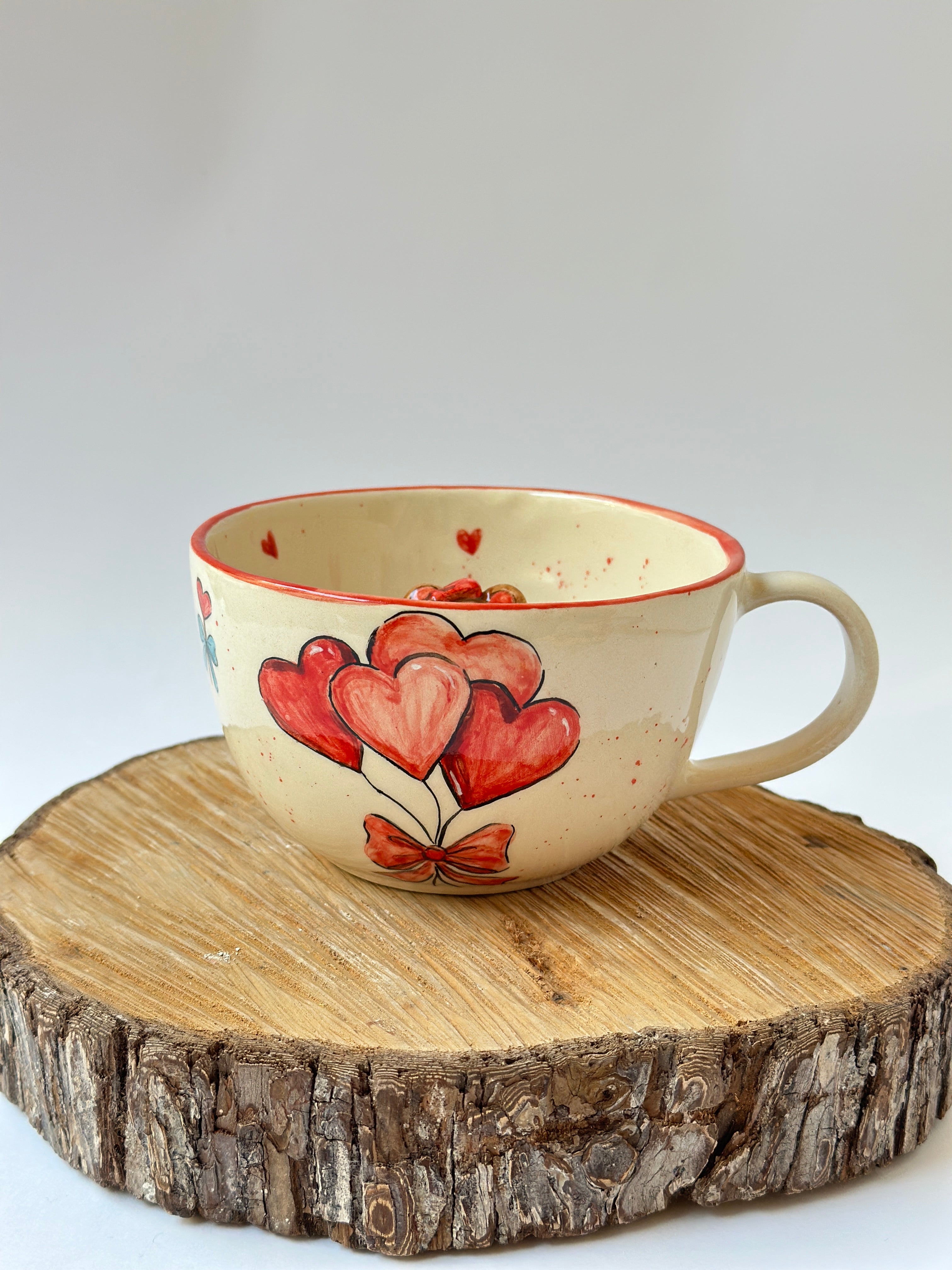 Teddy love handmade mug