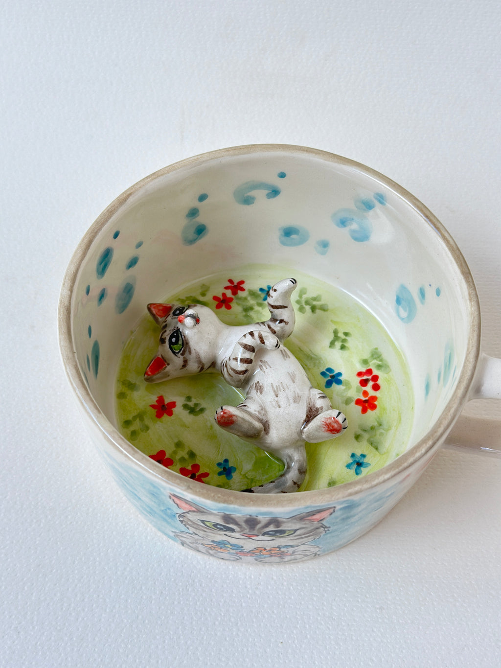 Cat handmade mug