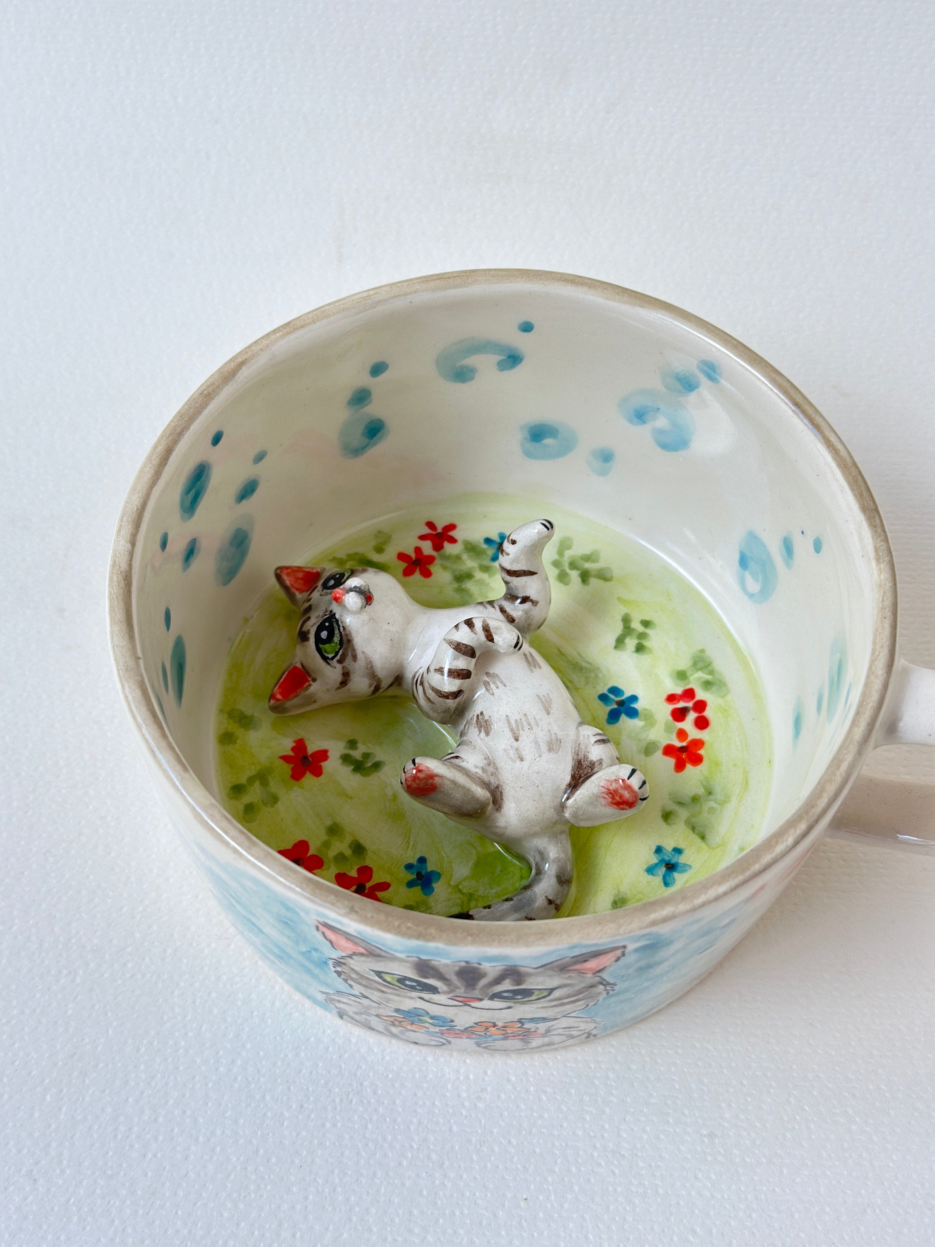 Cat handmade mug