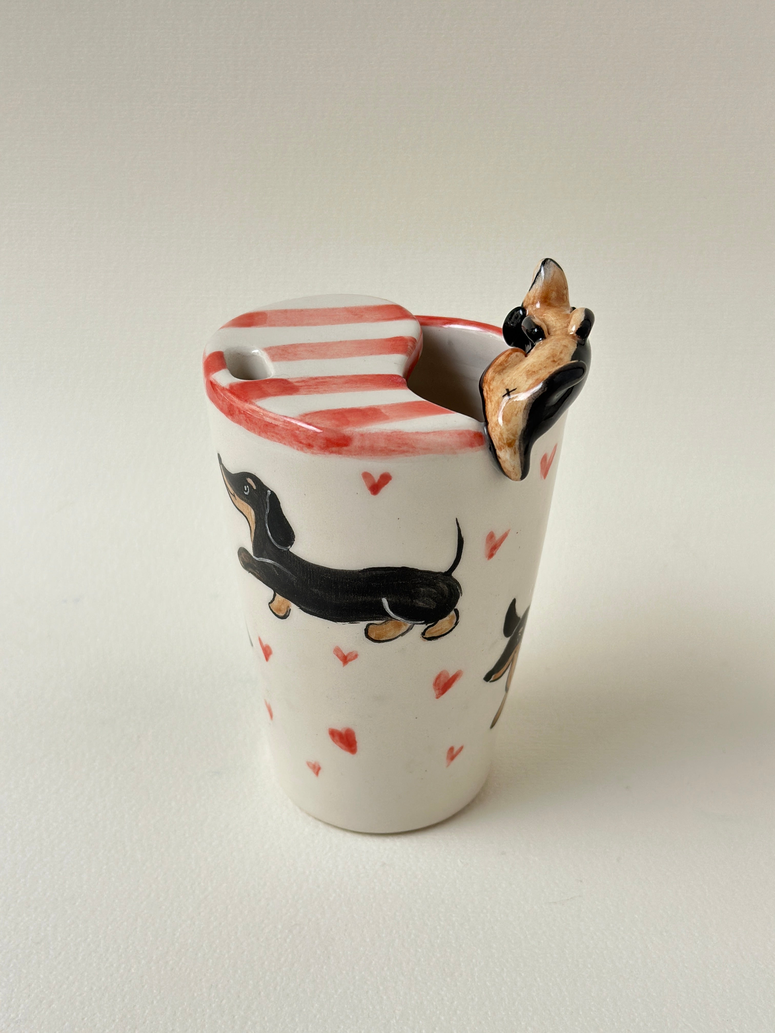 Dachshund takeaway mug