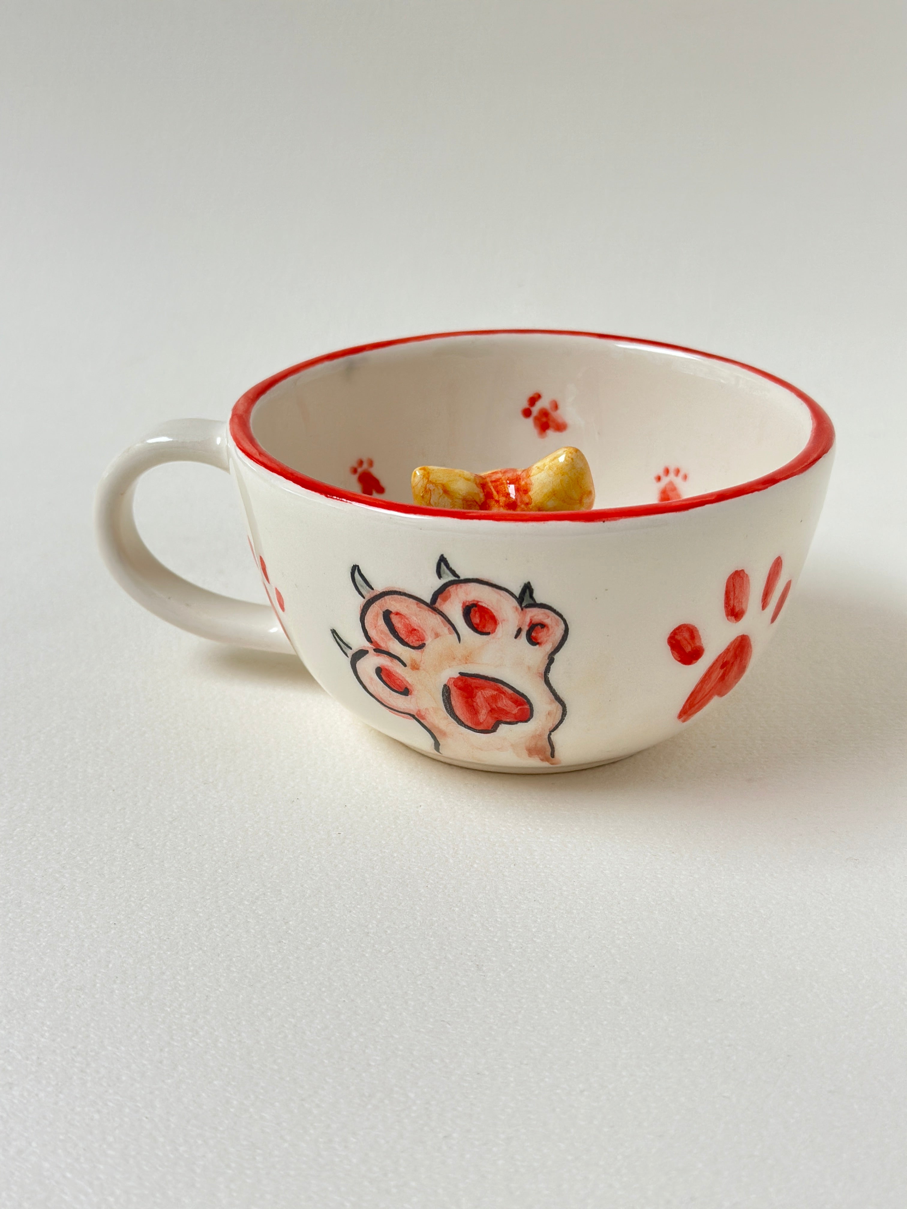 Cat handmade mug