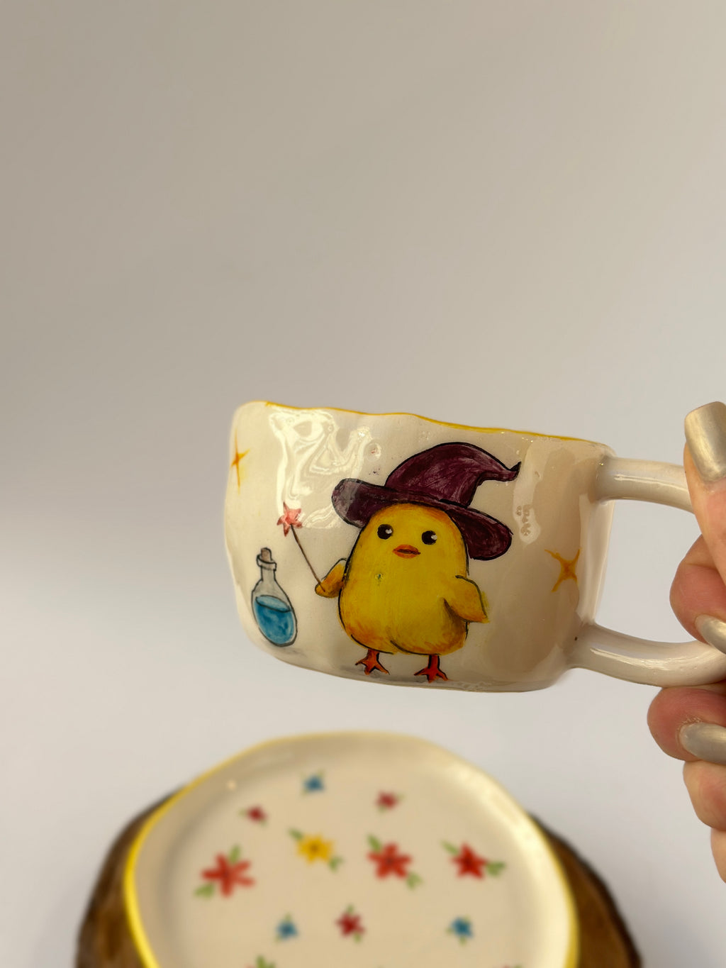 Chick 🐥 handmade mug and plate