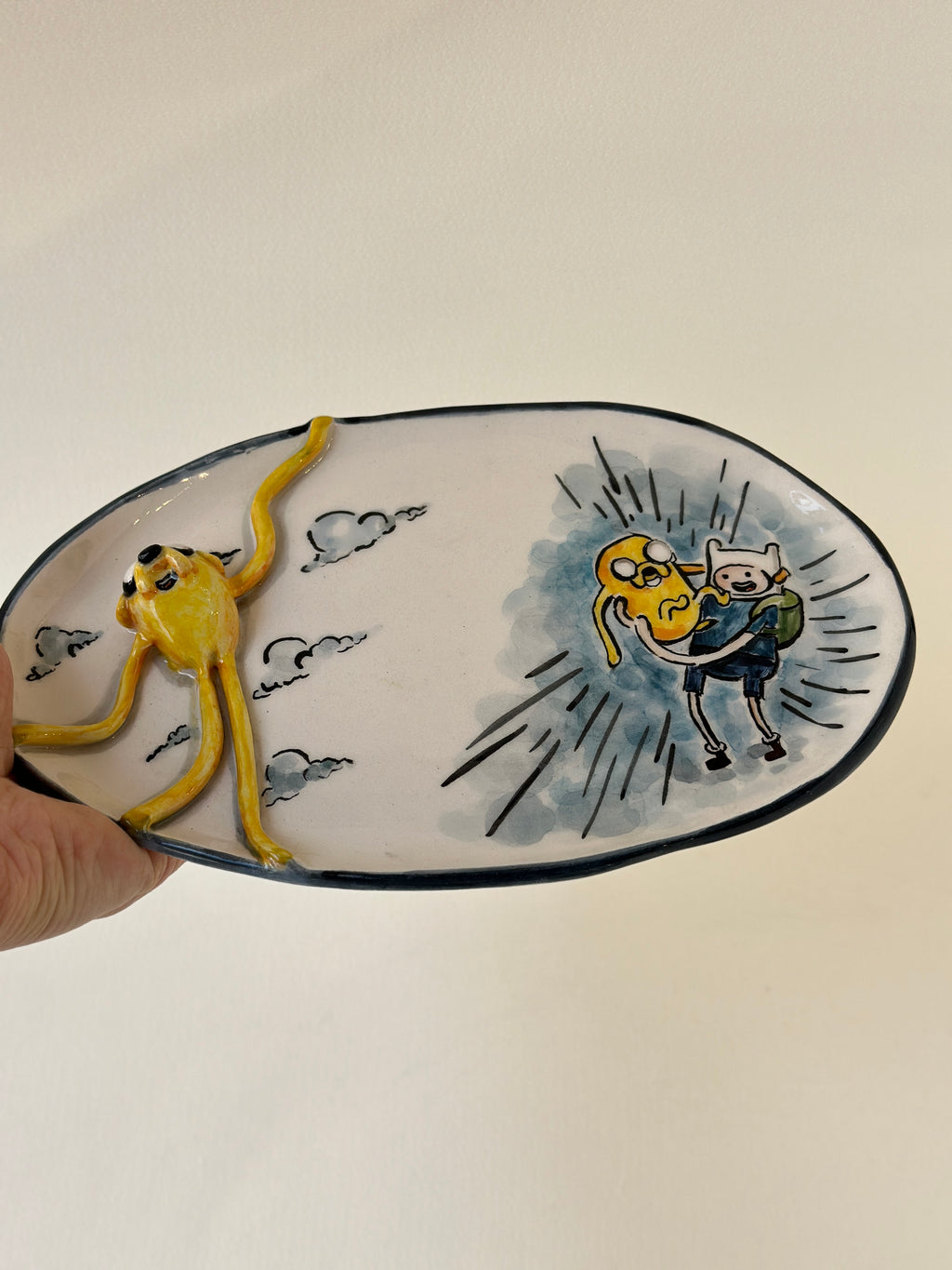 Adventure time handmade plate