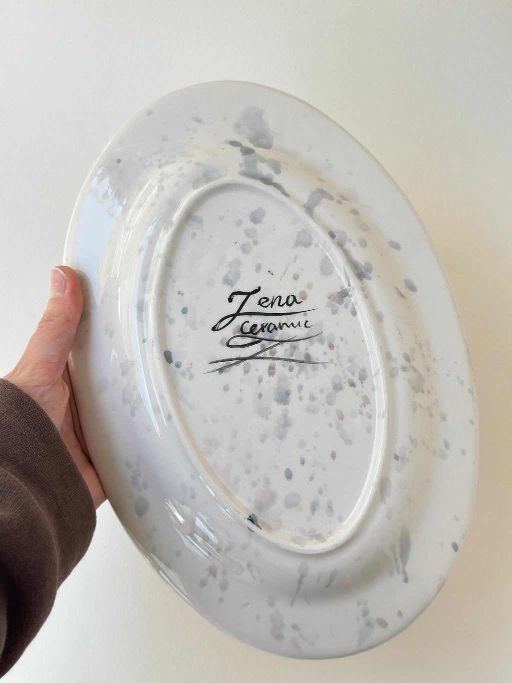 Little Chef handmade big plate  (28x18)