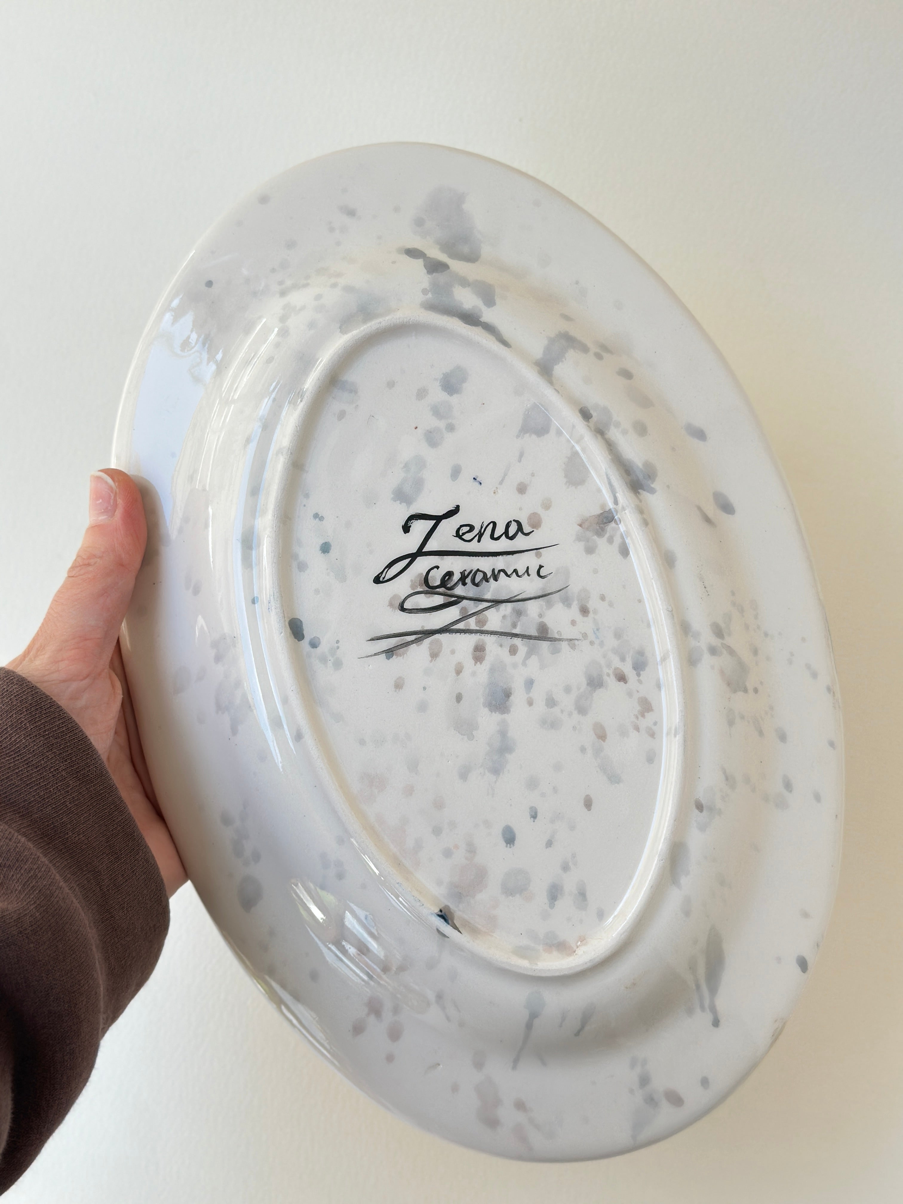 Little Chef handmade big plate  (28x18)