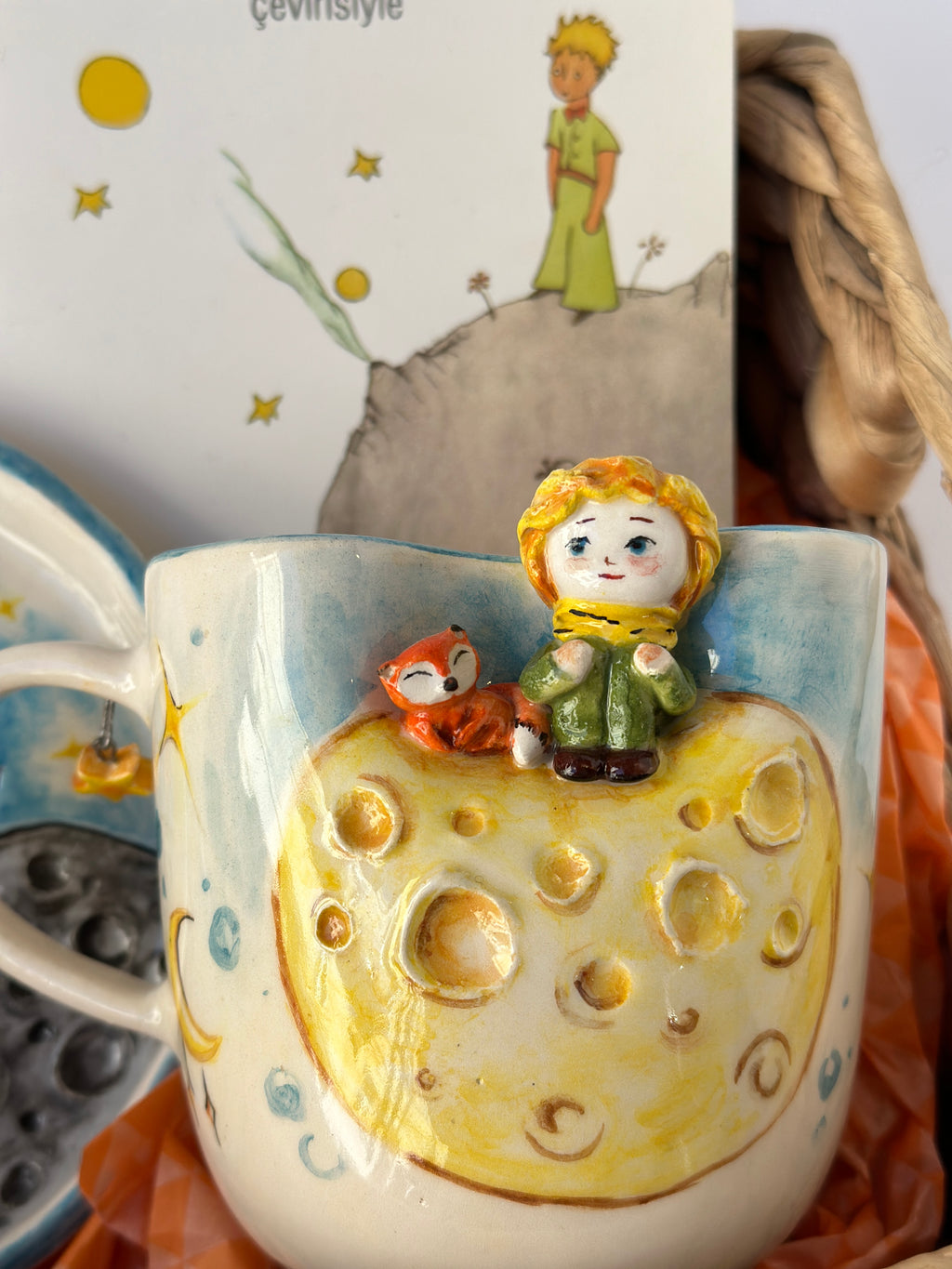 “Little Prince” handmade special gift box ( book,mug,plate)