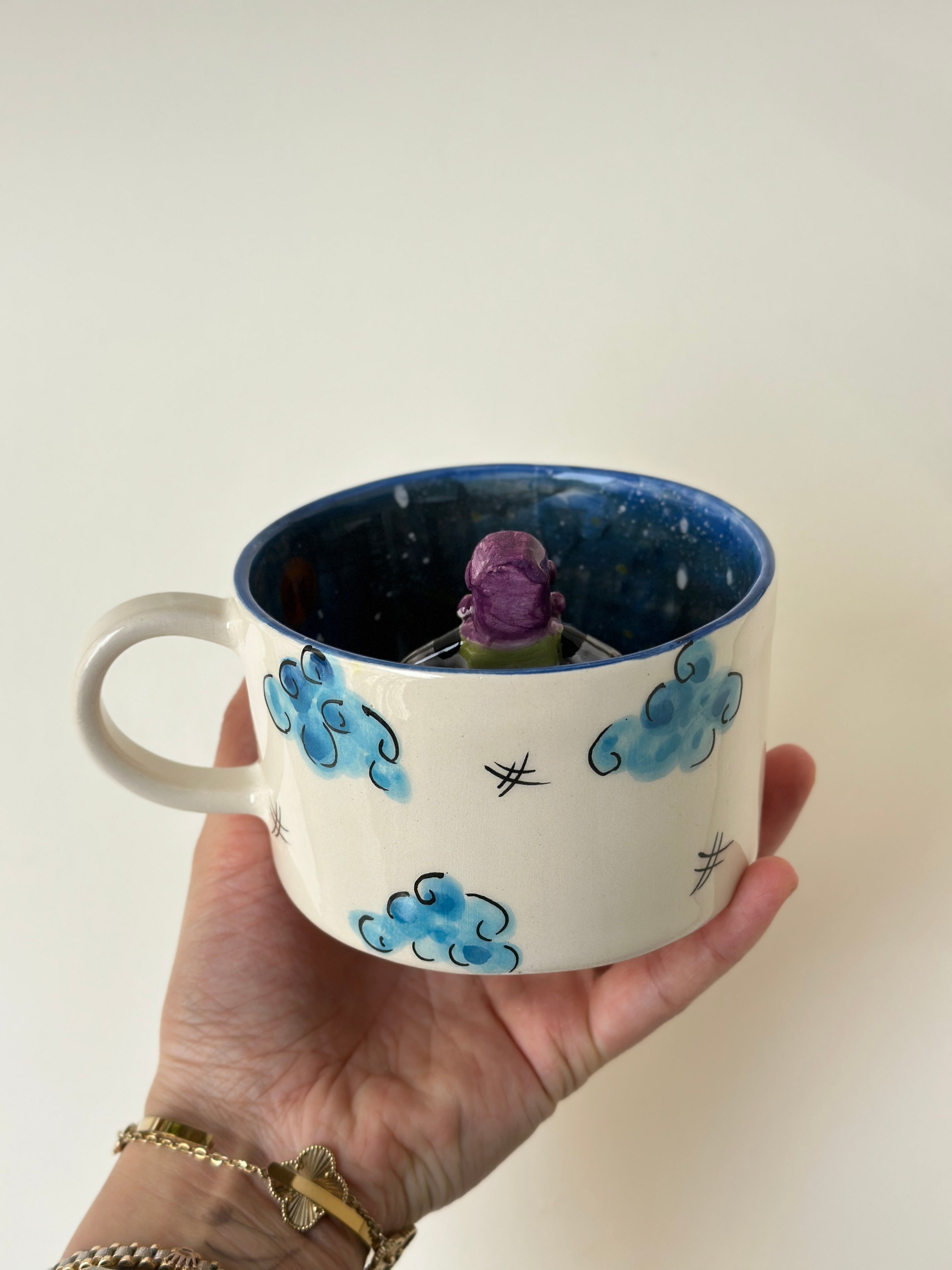 Toy Store “Buzz” handmade mug