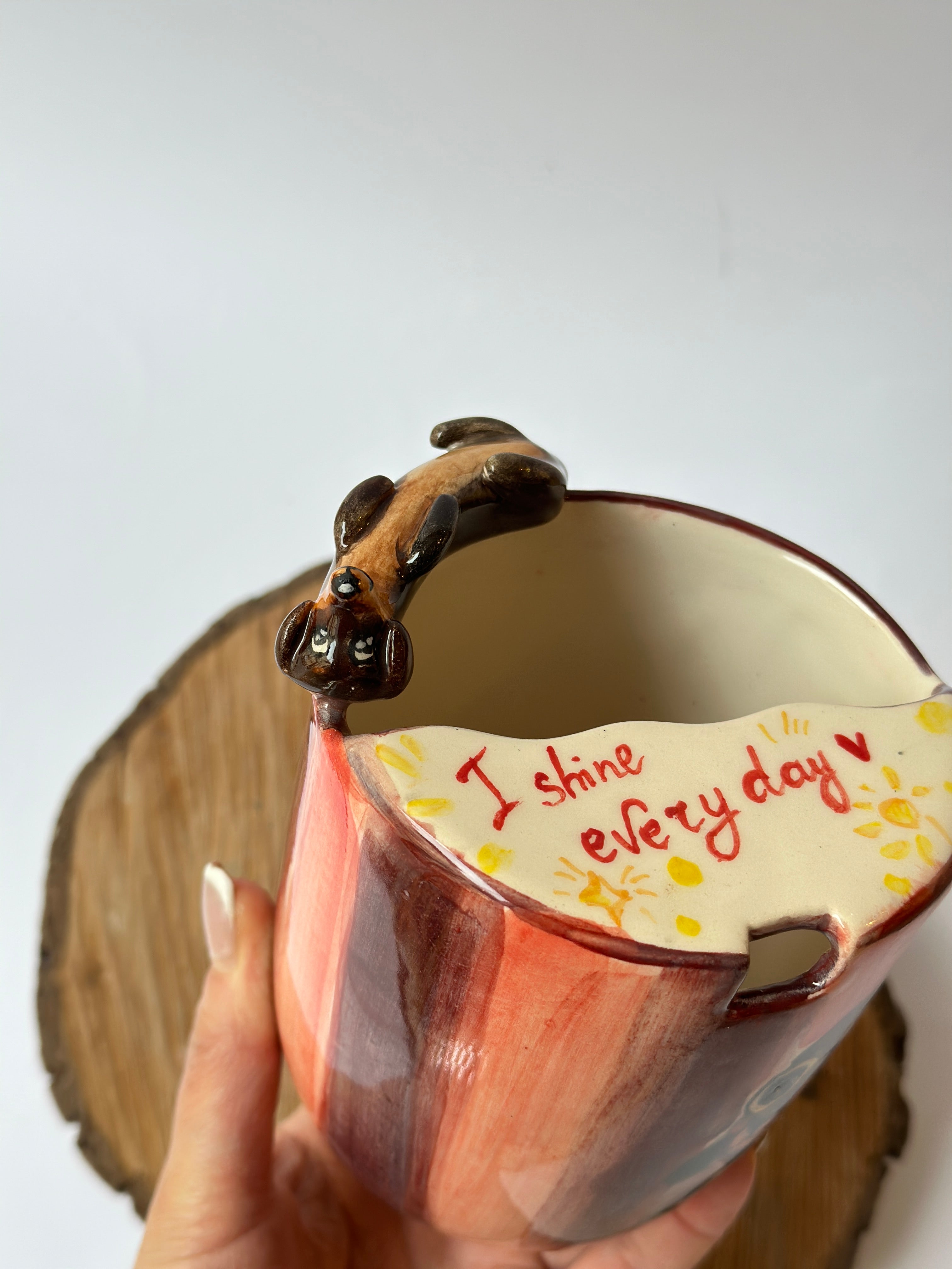Dachshund takeaway mug