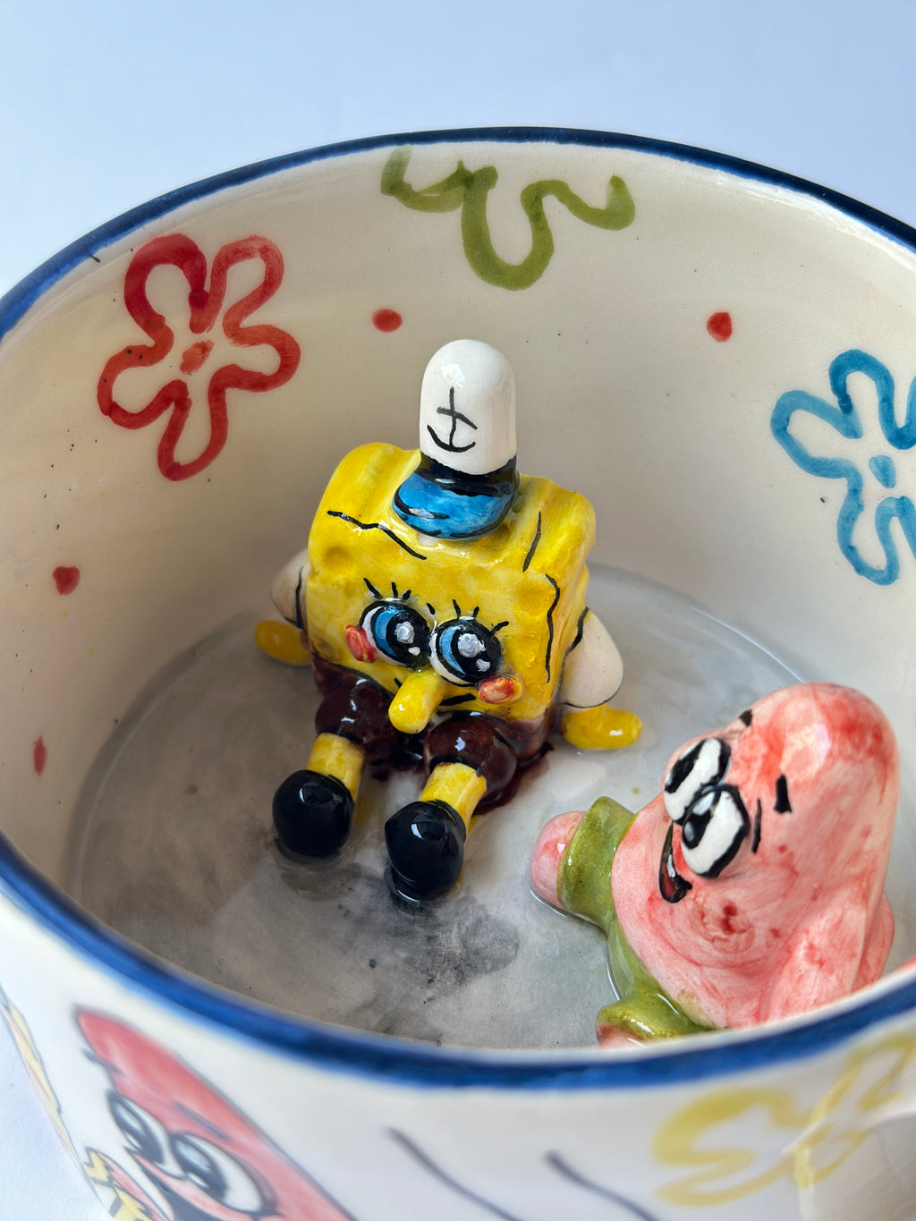 SpongeBob and Patrick handmade mug