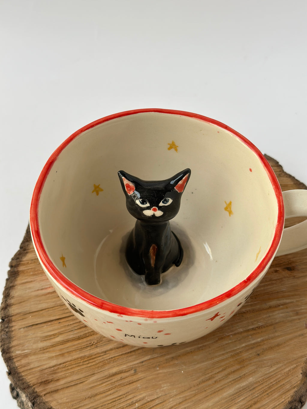Cat handmade mug