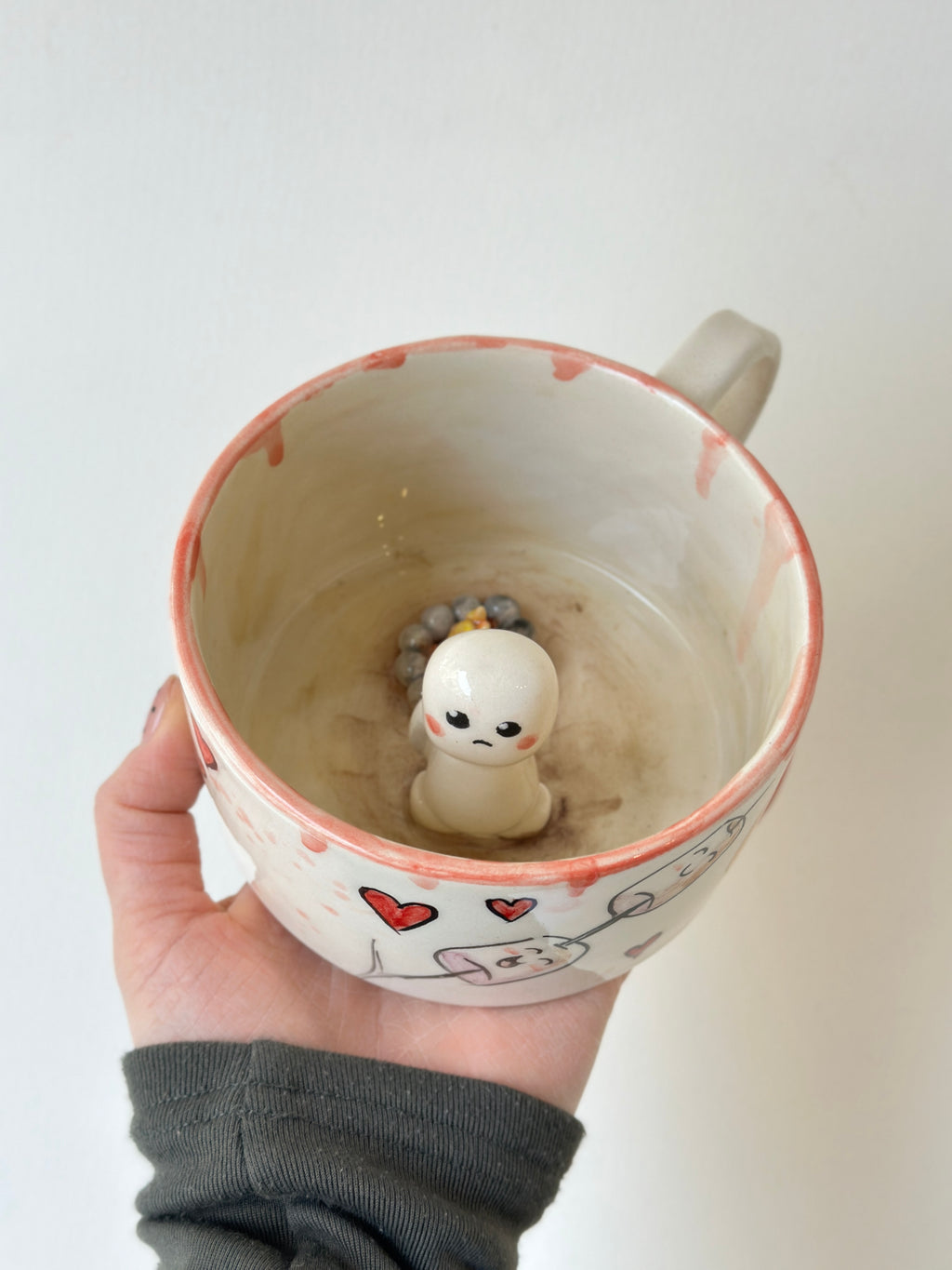 Marshmallow handmade mug