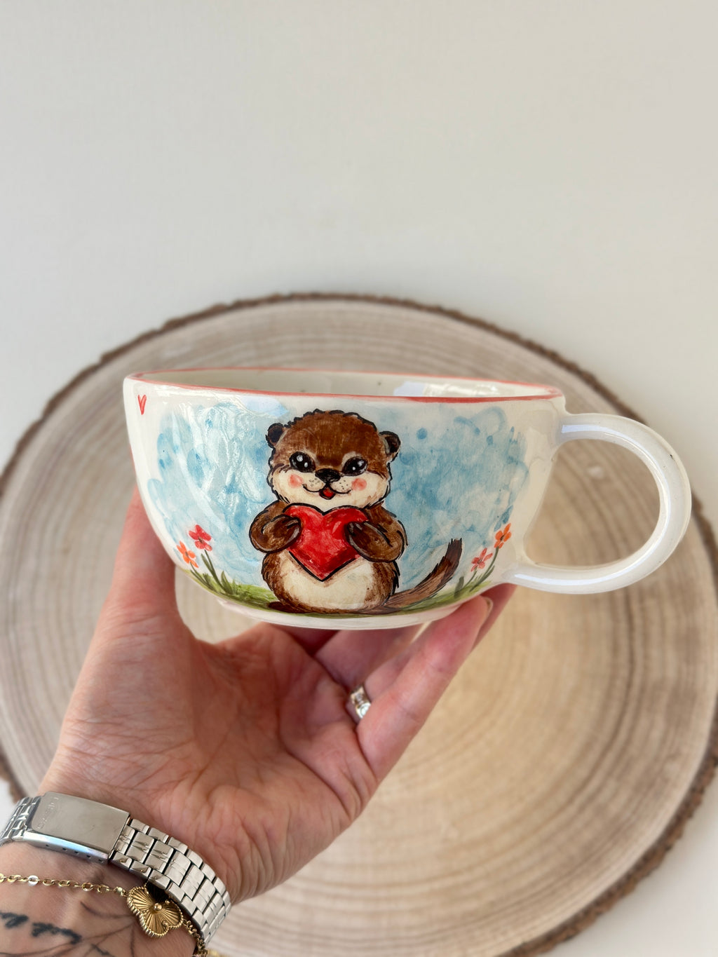 Sea Otter handmade mug