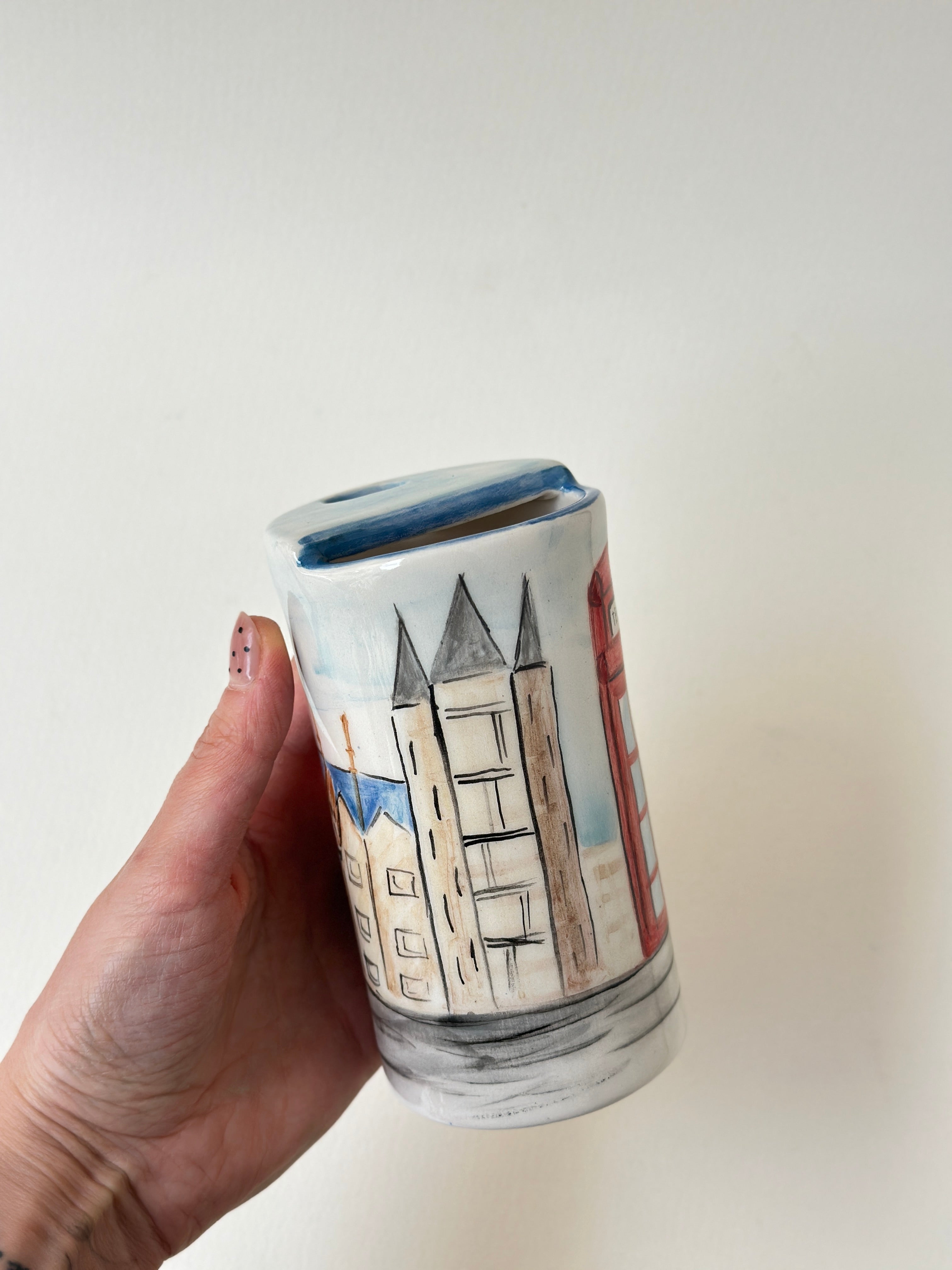 Paddington Bear handmade takeaway mug