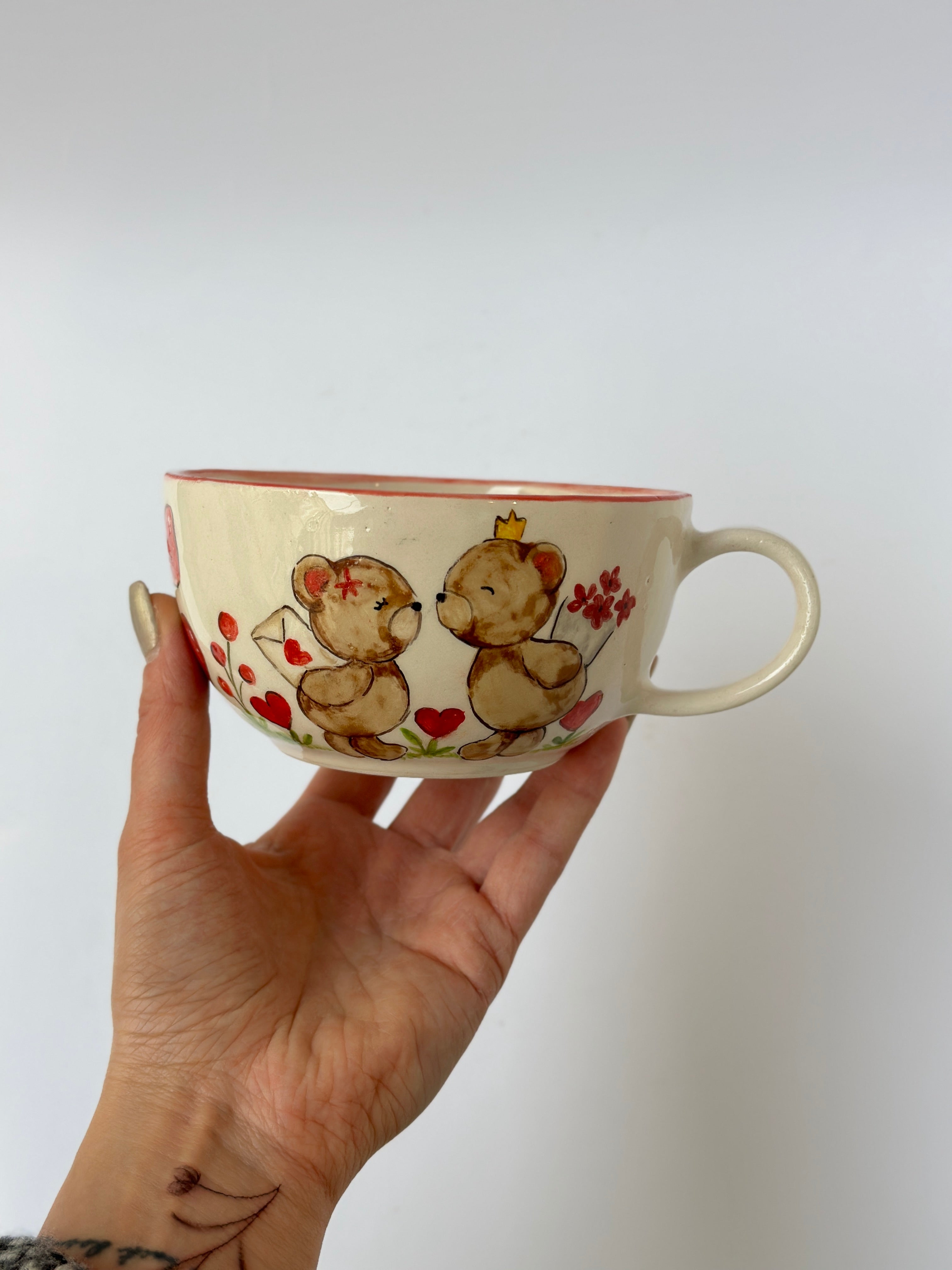 Teddy handmade mug