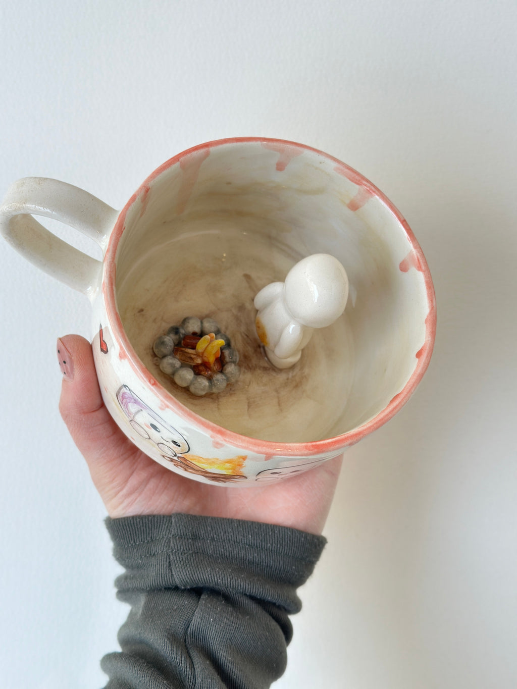 Marshmallow handmade mug