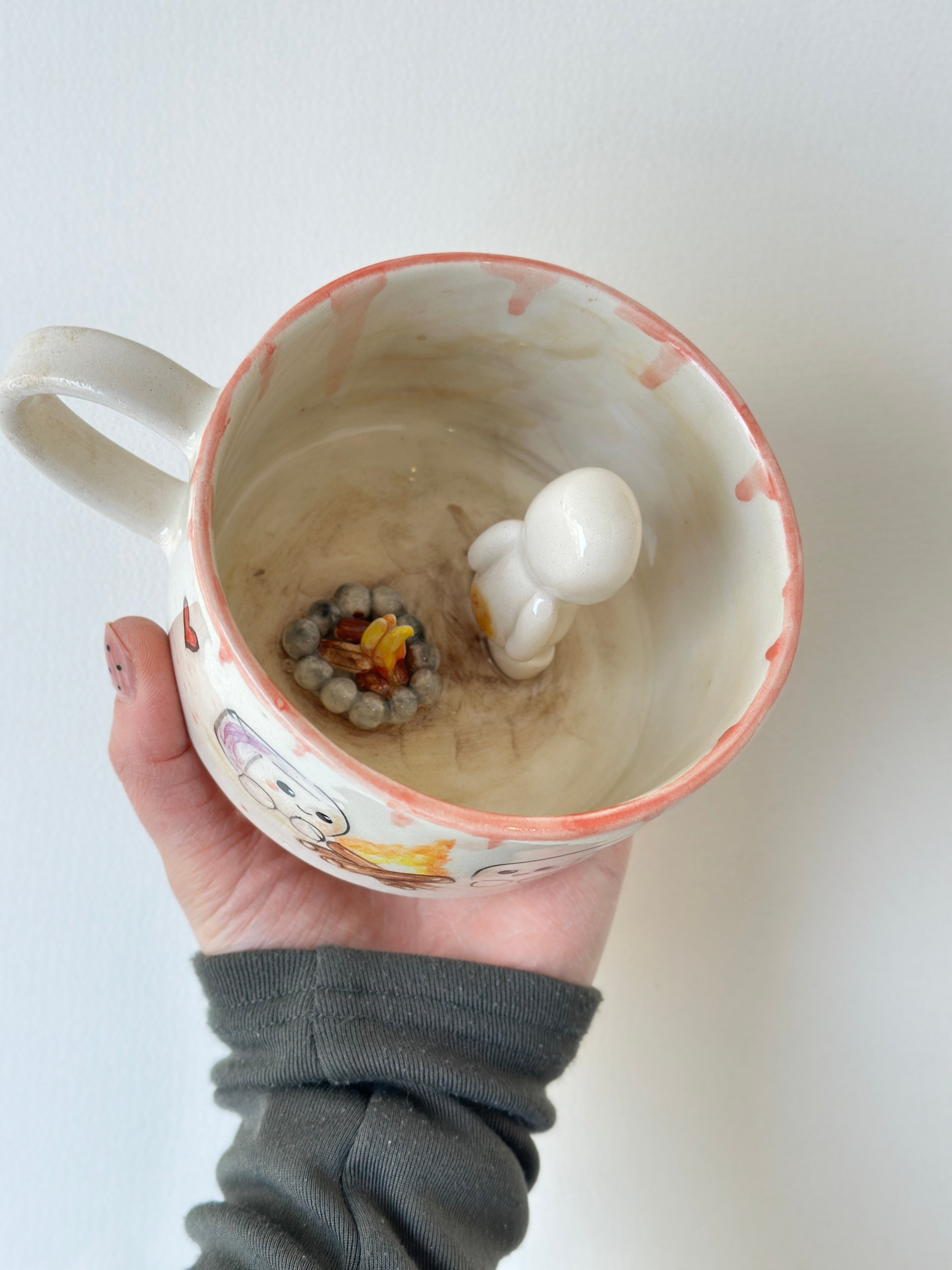 Marshmallow handmade mug