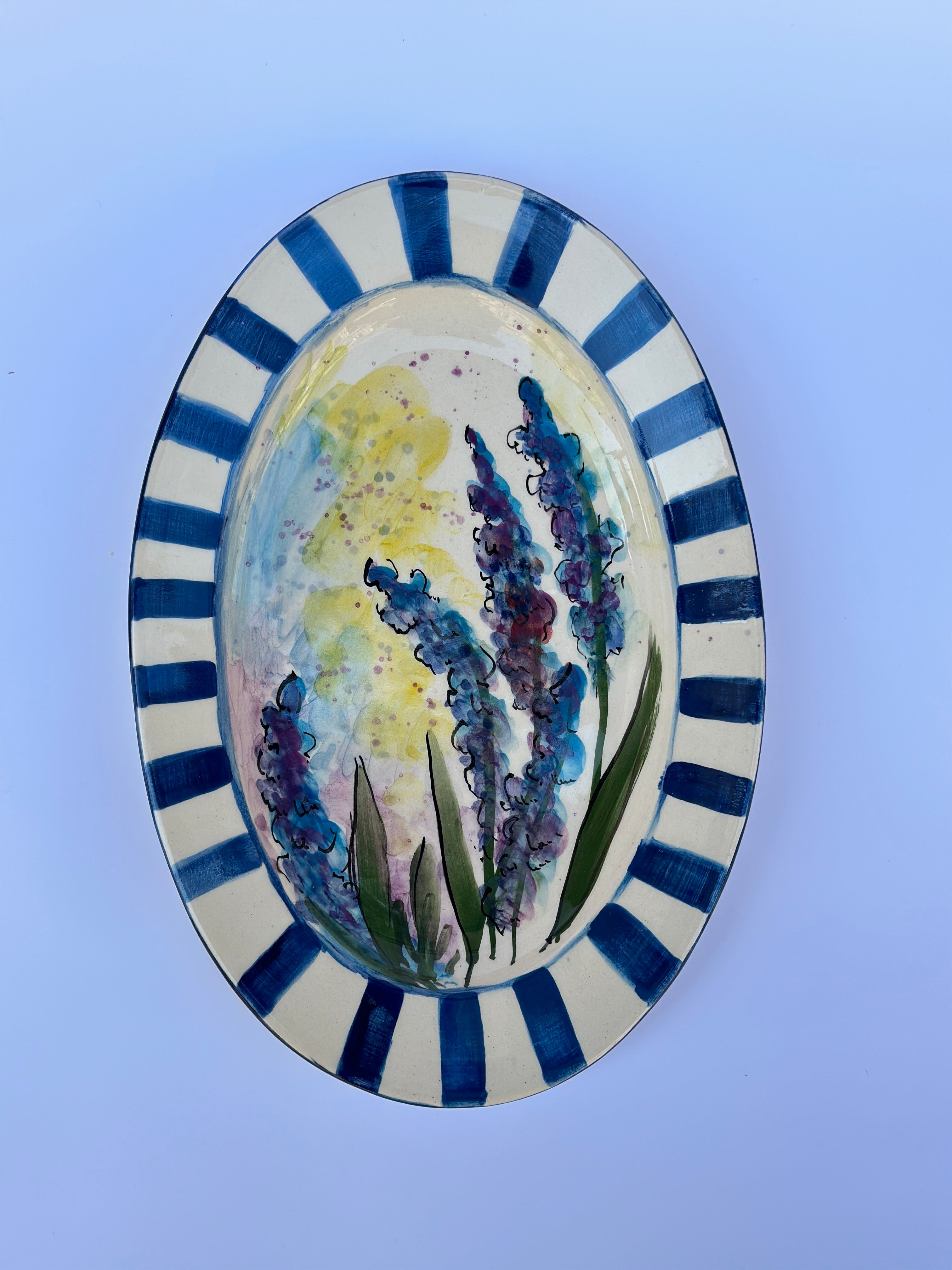 Lavender handmade plate
