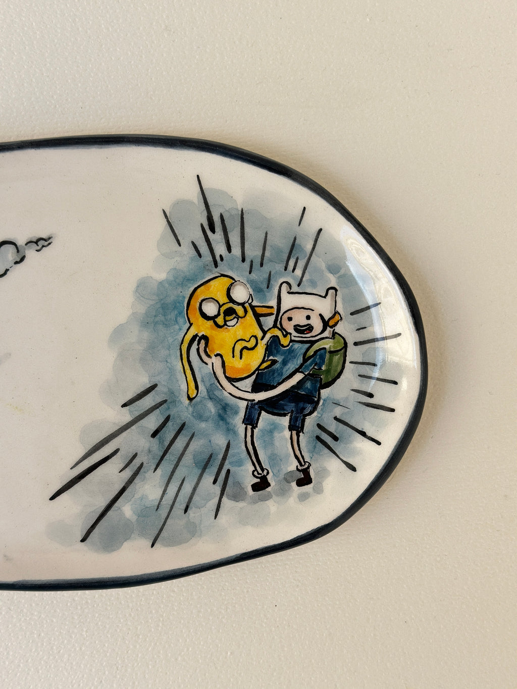 Adventure time handmade plate