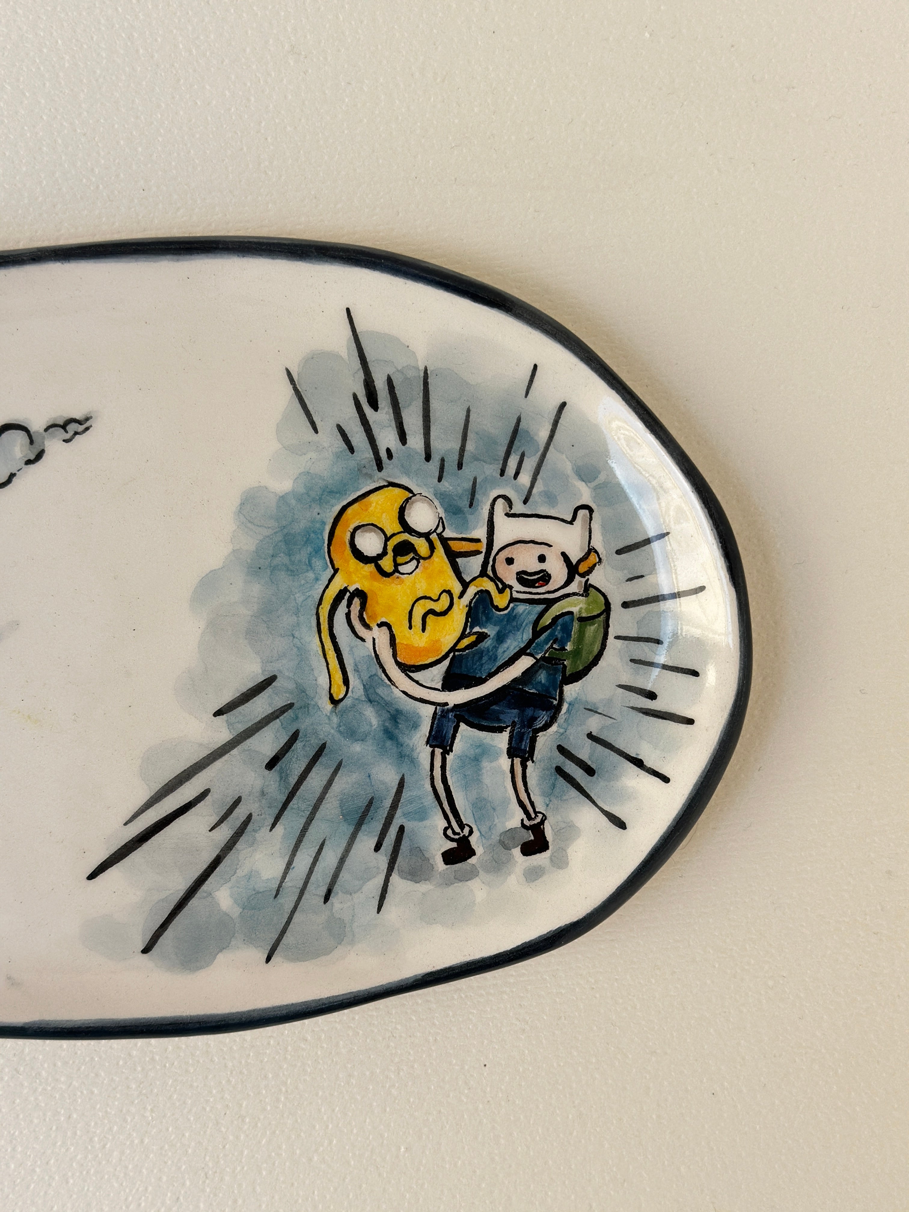 Adventure time handmade plate