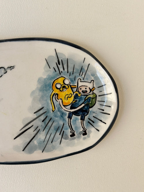 Adventure time handmade plate