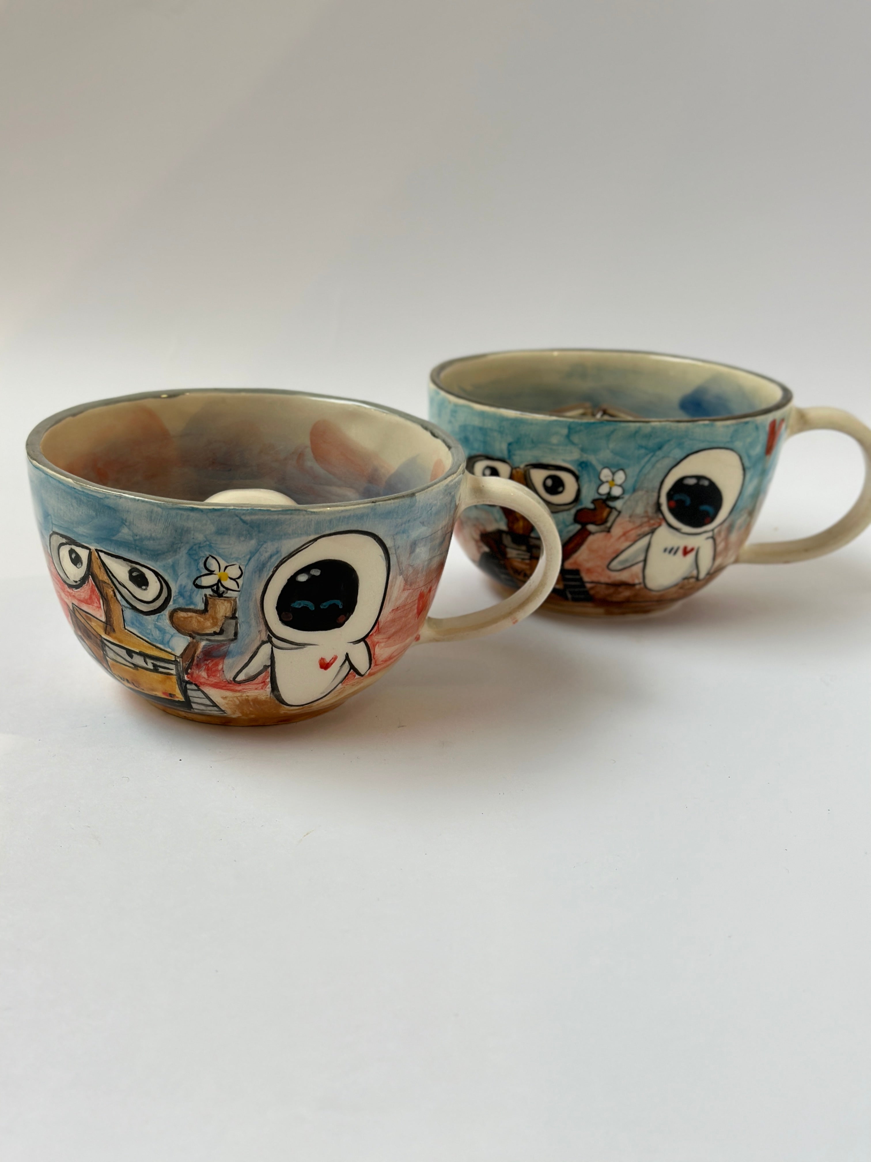 WALL-E handmade mugs