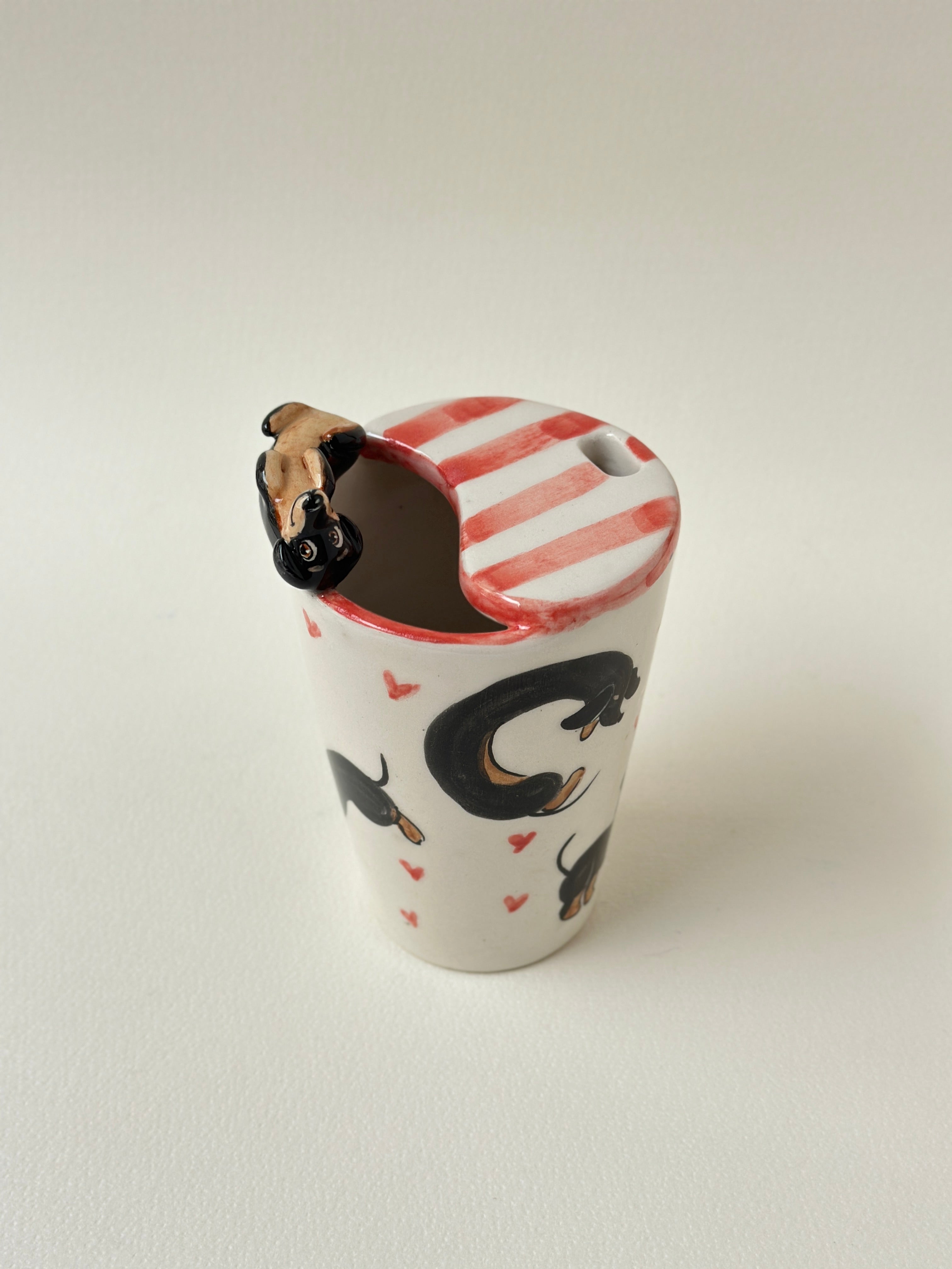 Dachshund takeaway mug