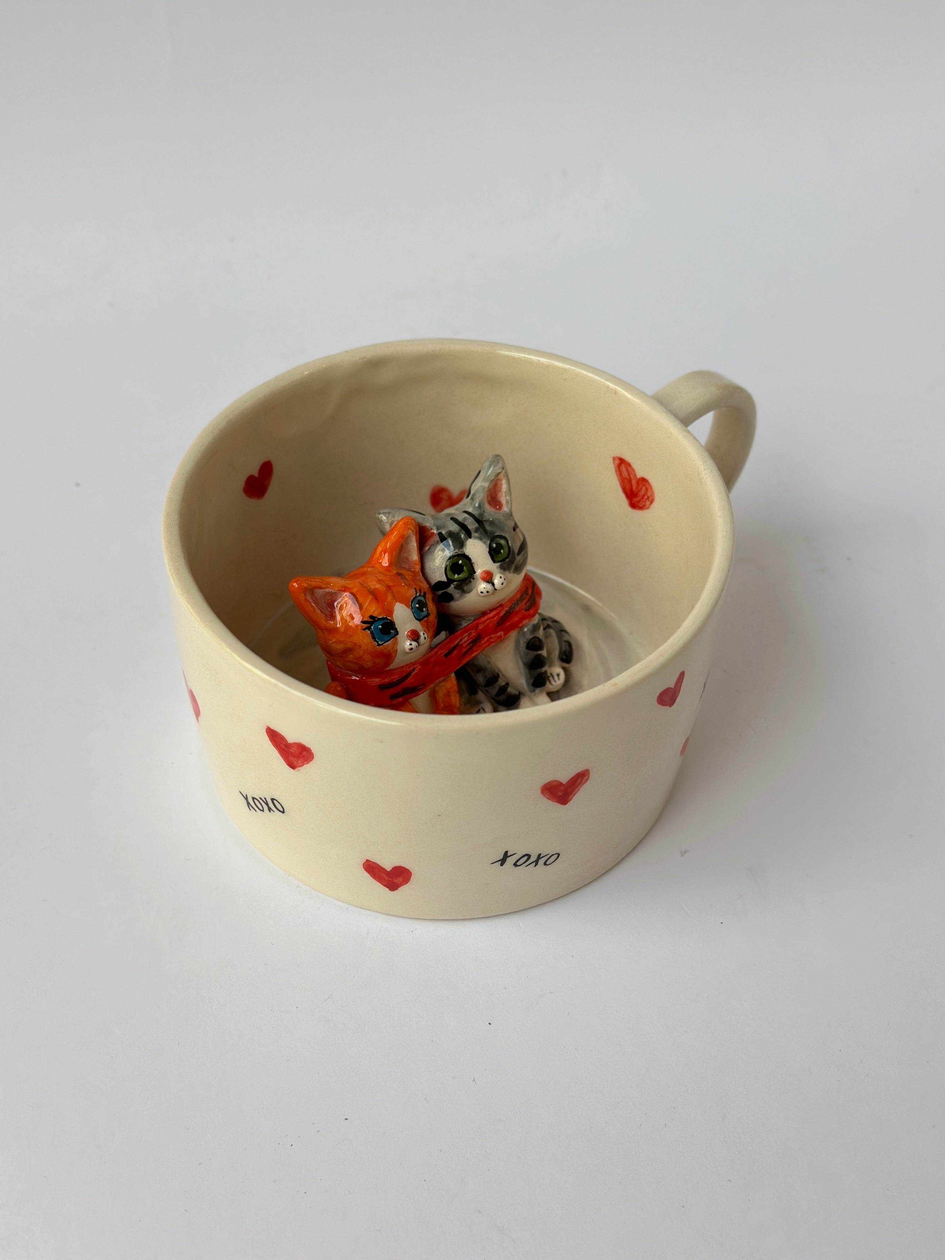 Lovely Cats handmade mug