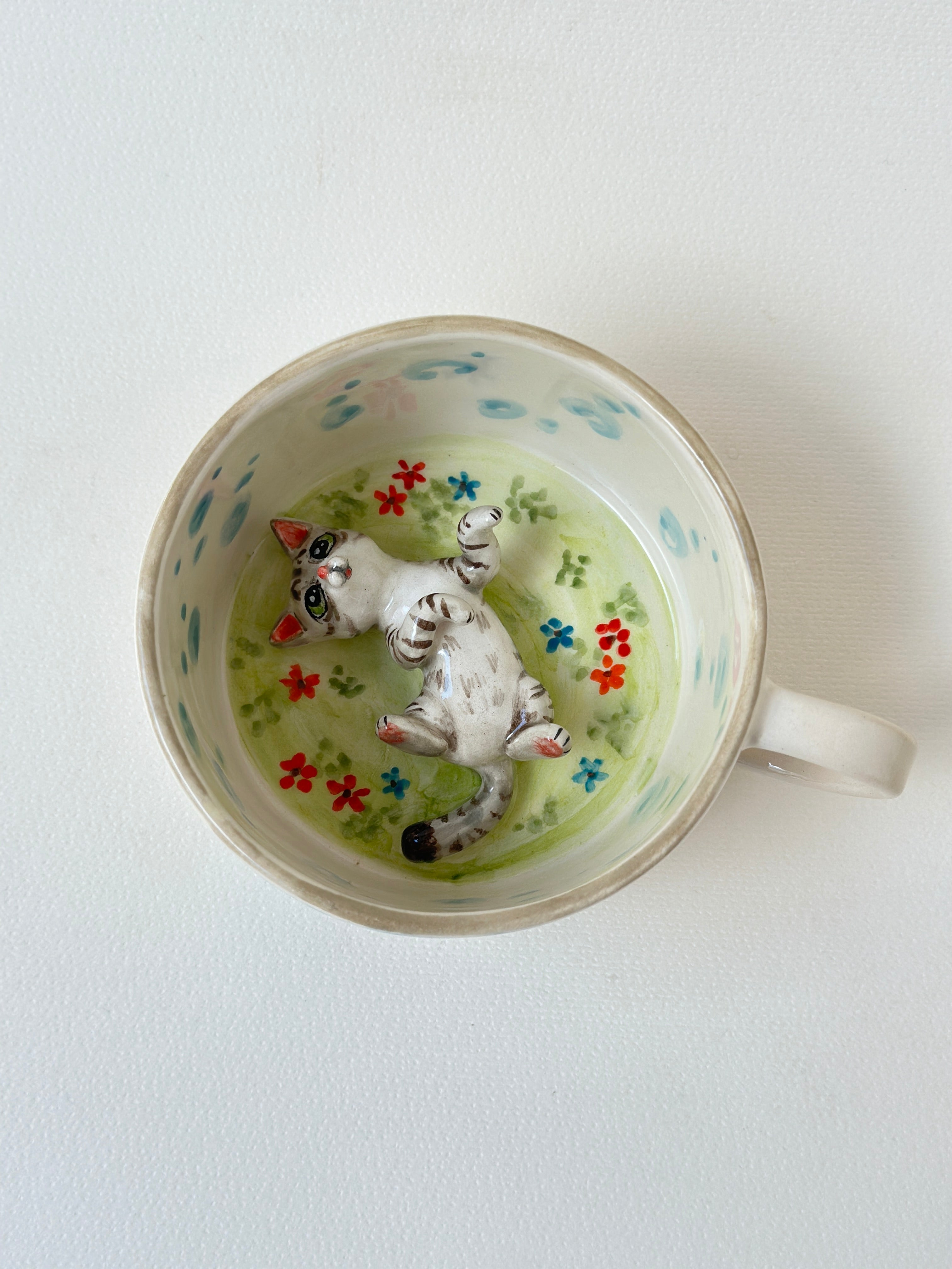Cat handmade mug