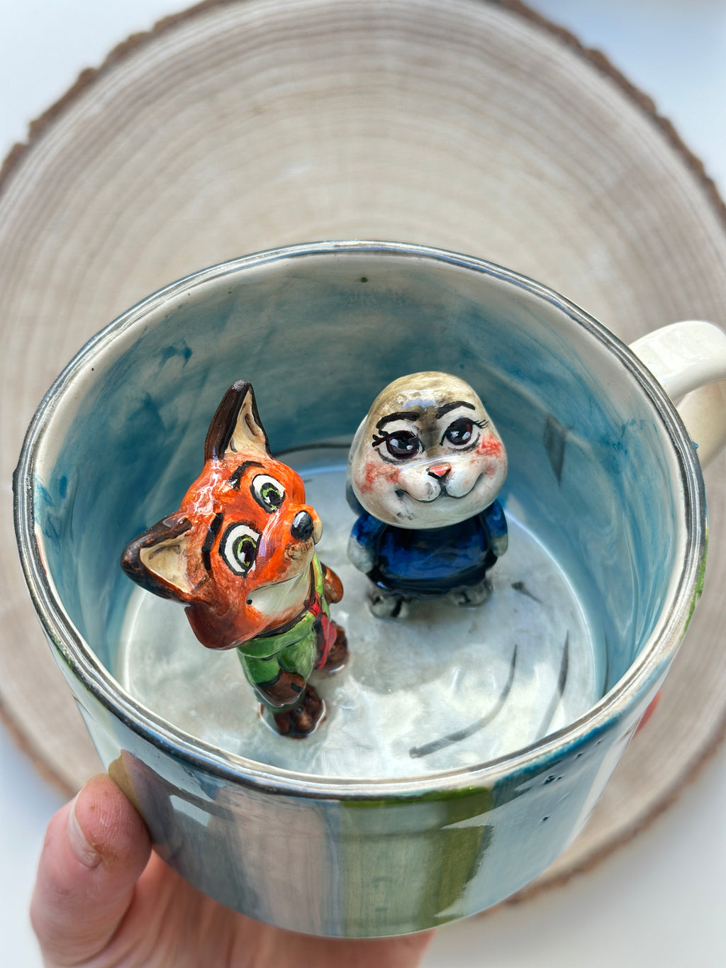 Zootopia Nick and Judy handmade mug