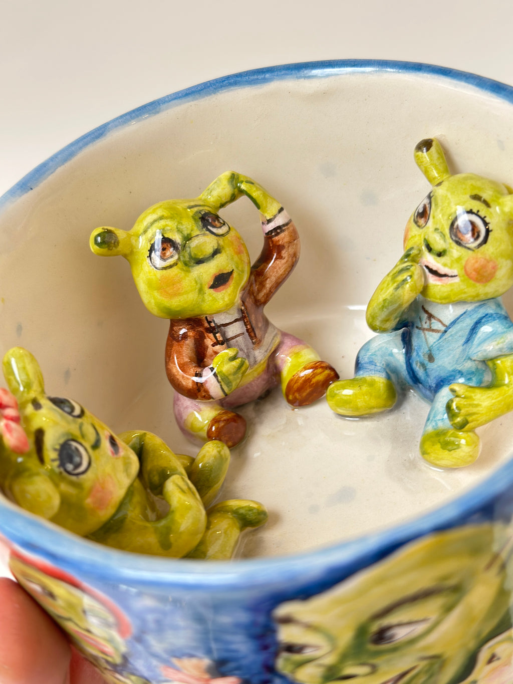 Shrek babies handmade mug