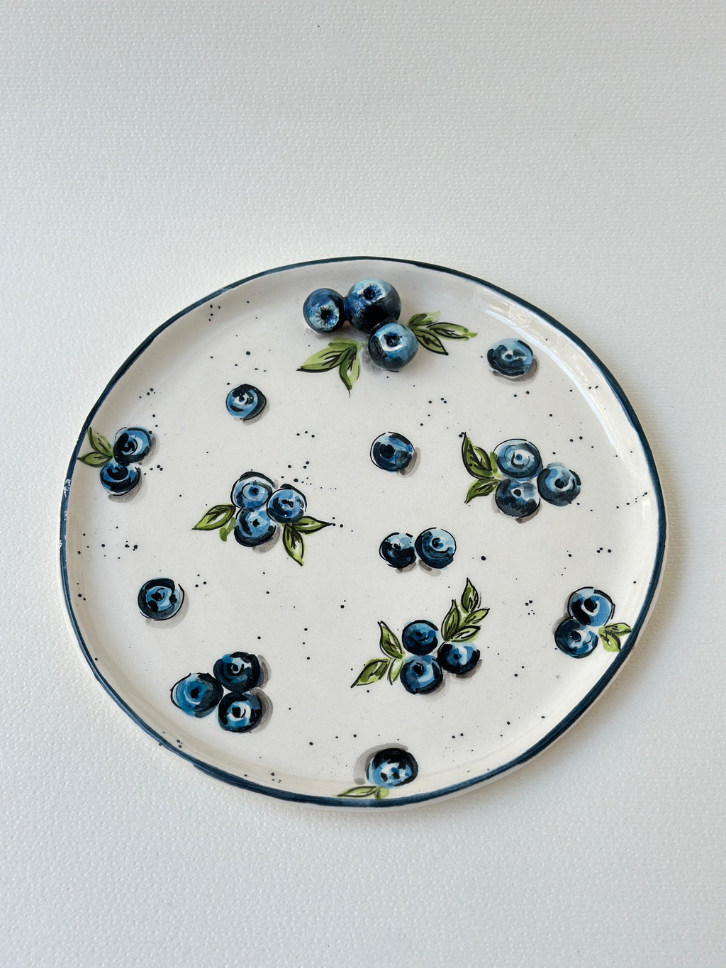 Handmade plate blueberry🫐