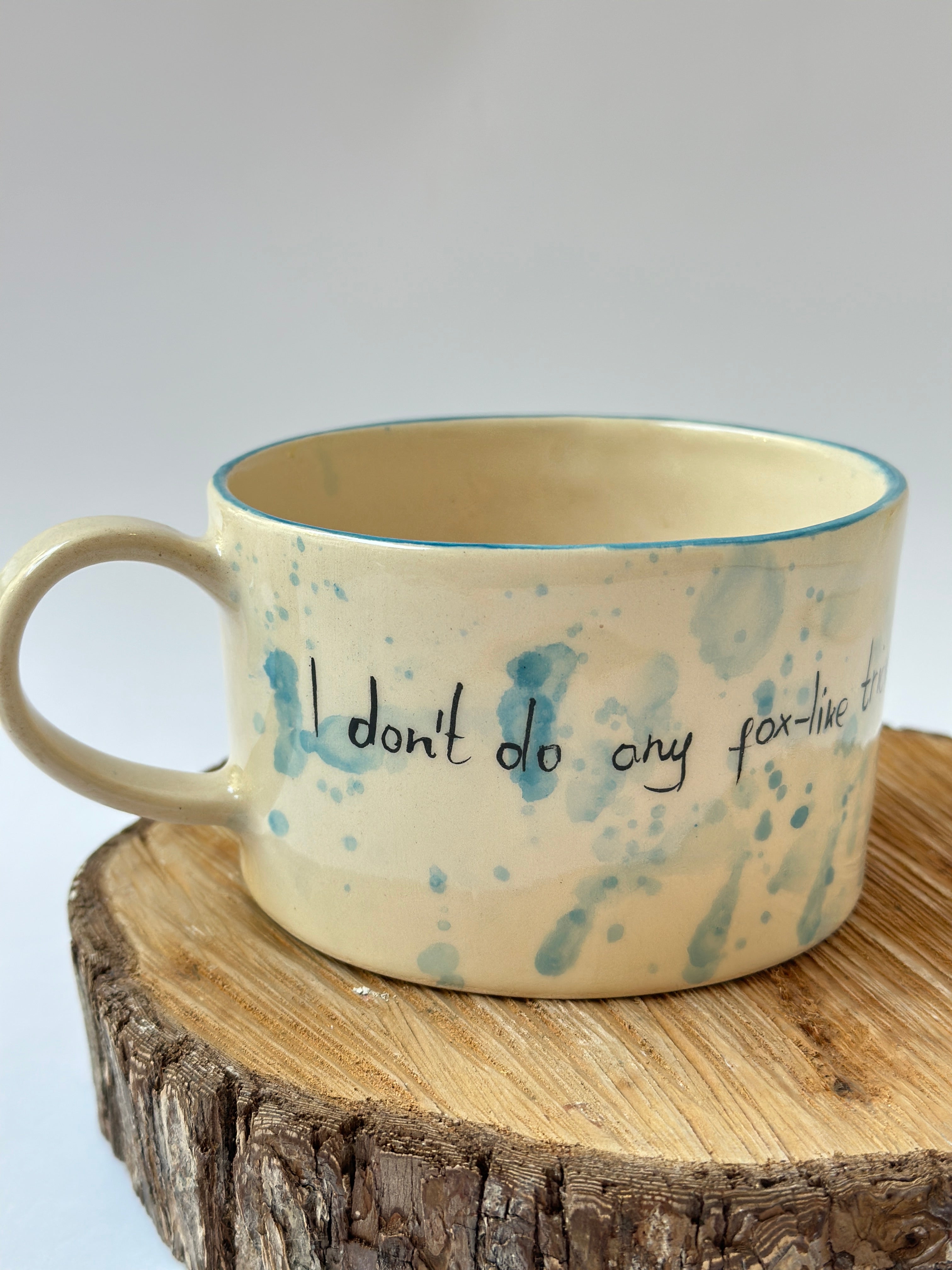 Fox handmade mug