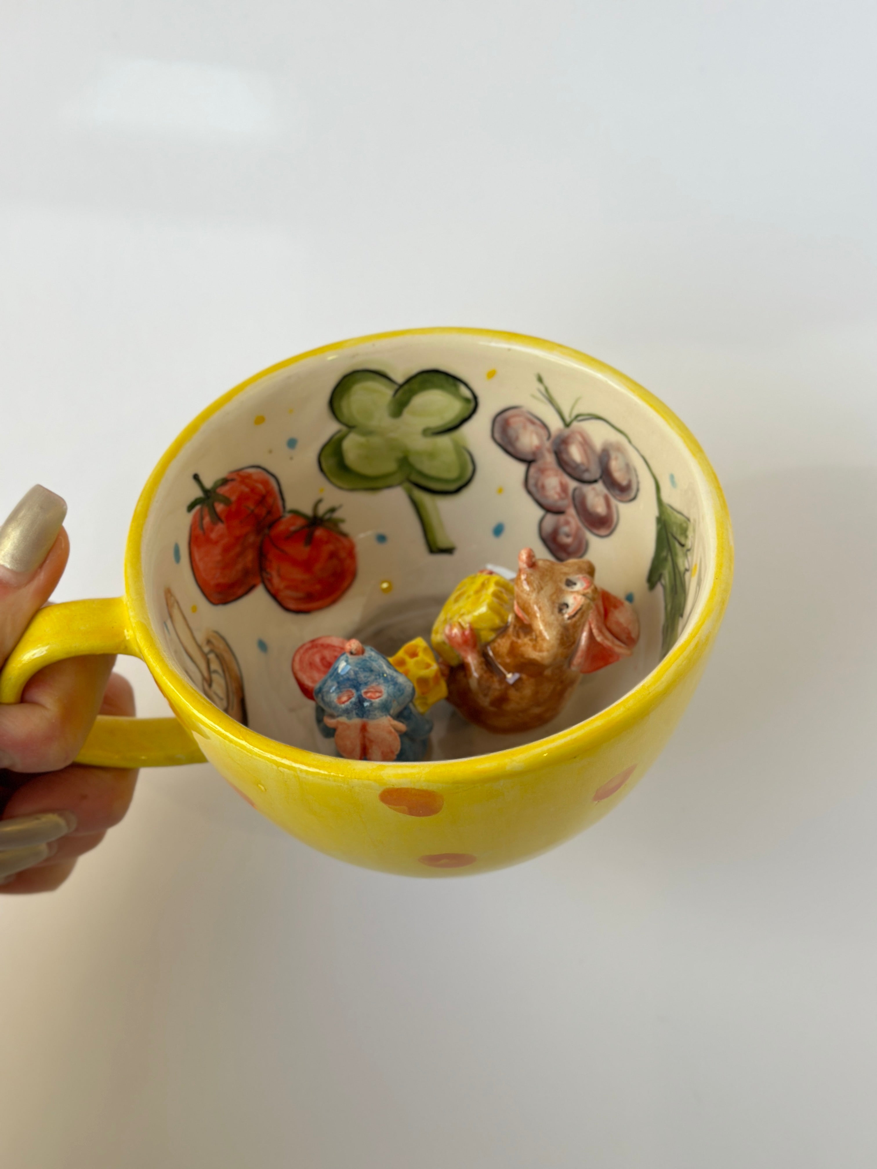 Ratatouille Remy and Emily handmade mug