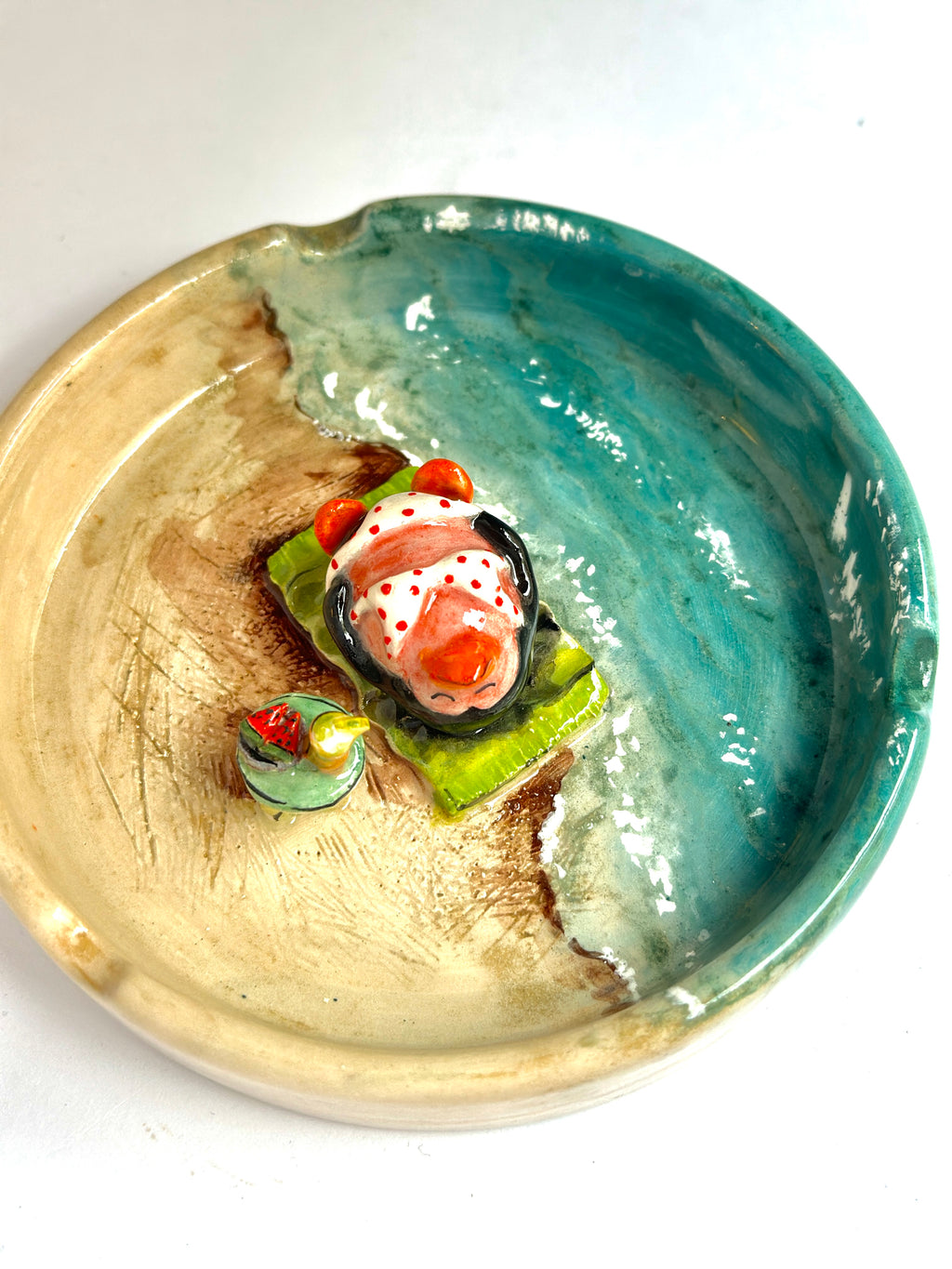 Penguen ashtray handmade