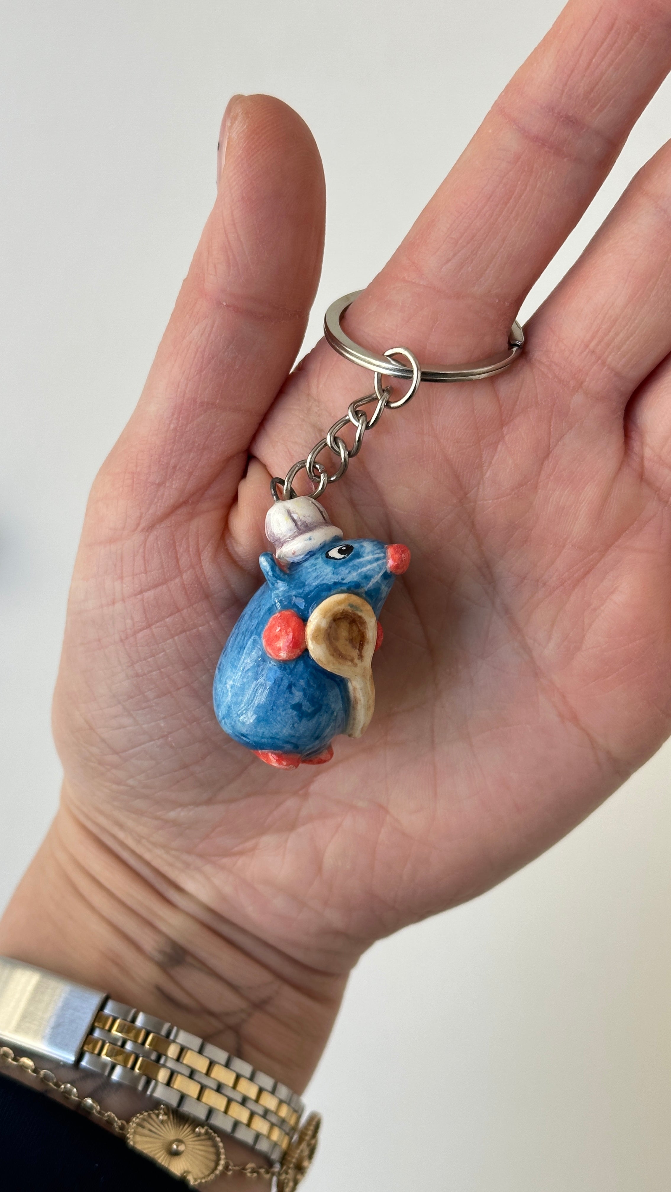 Ratatouille Remy handmade keychain ( only one piece)