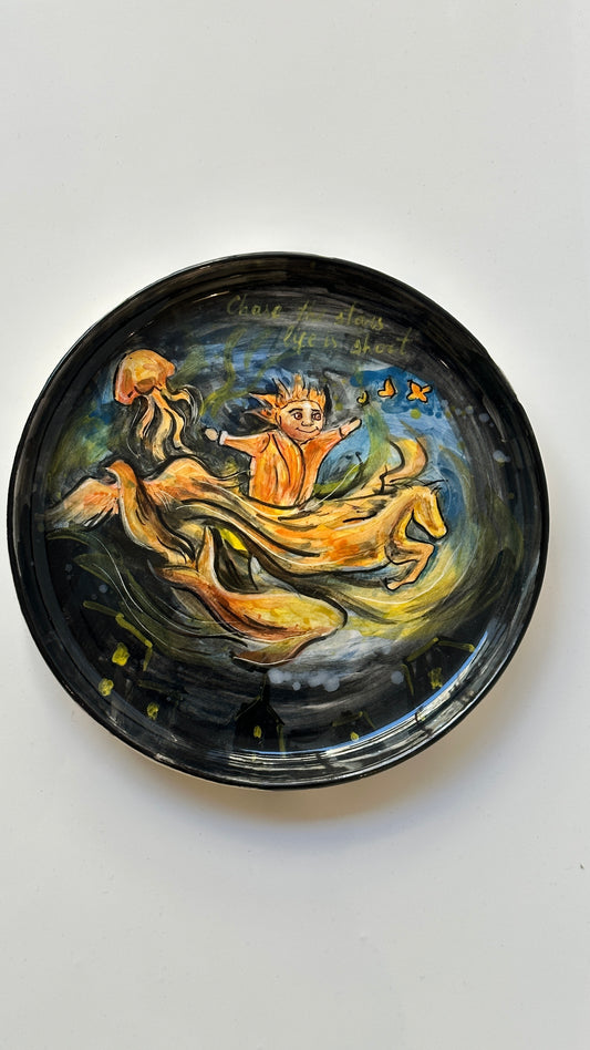 “The Sandman”handmade plate