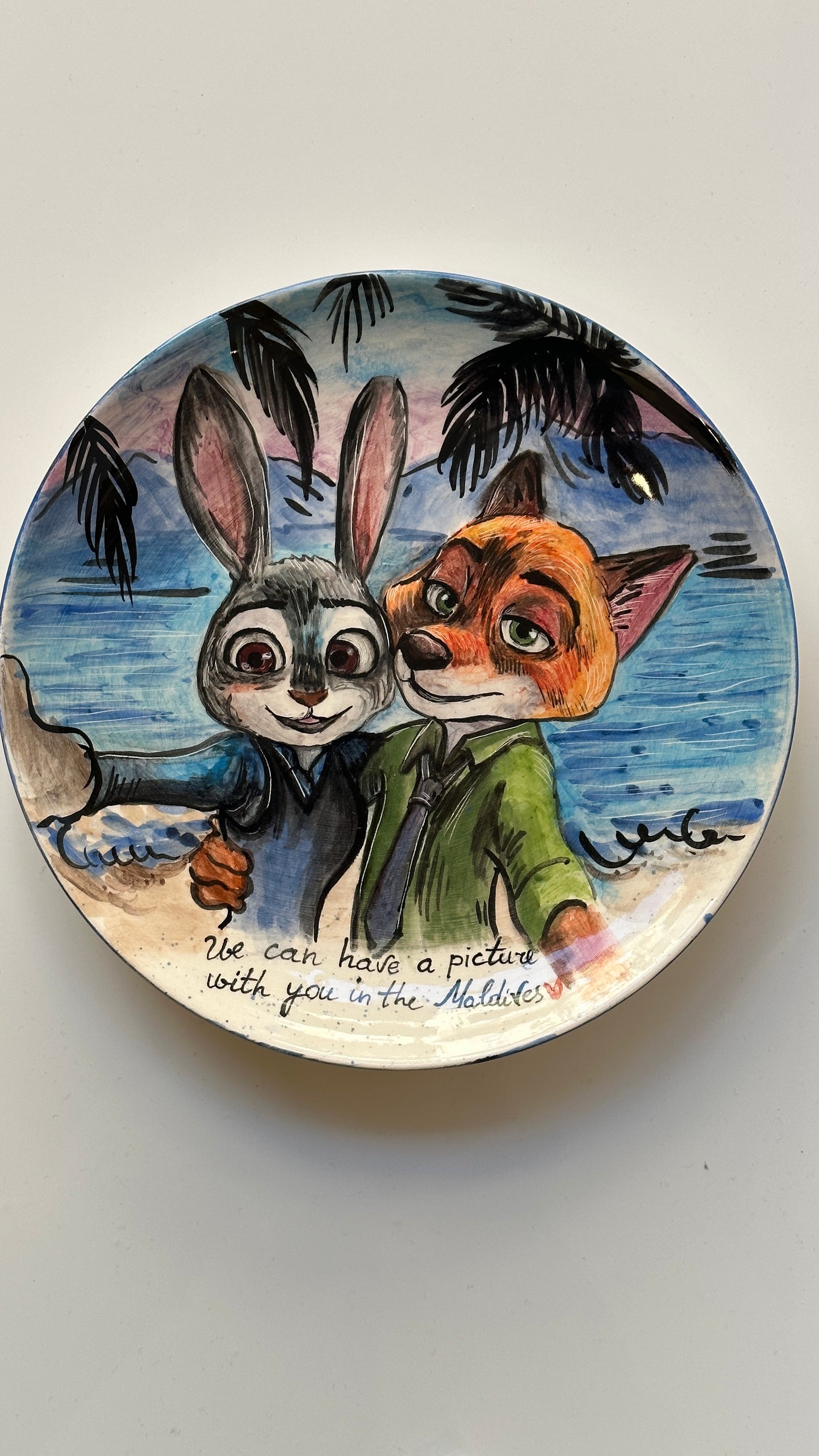 Zootropolis handmade plate