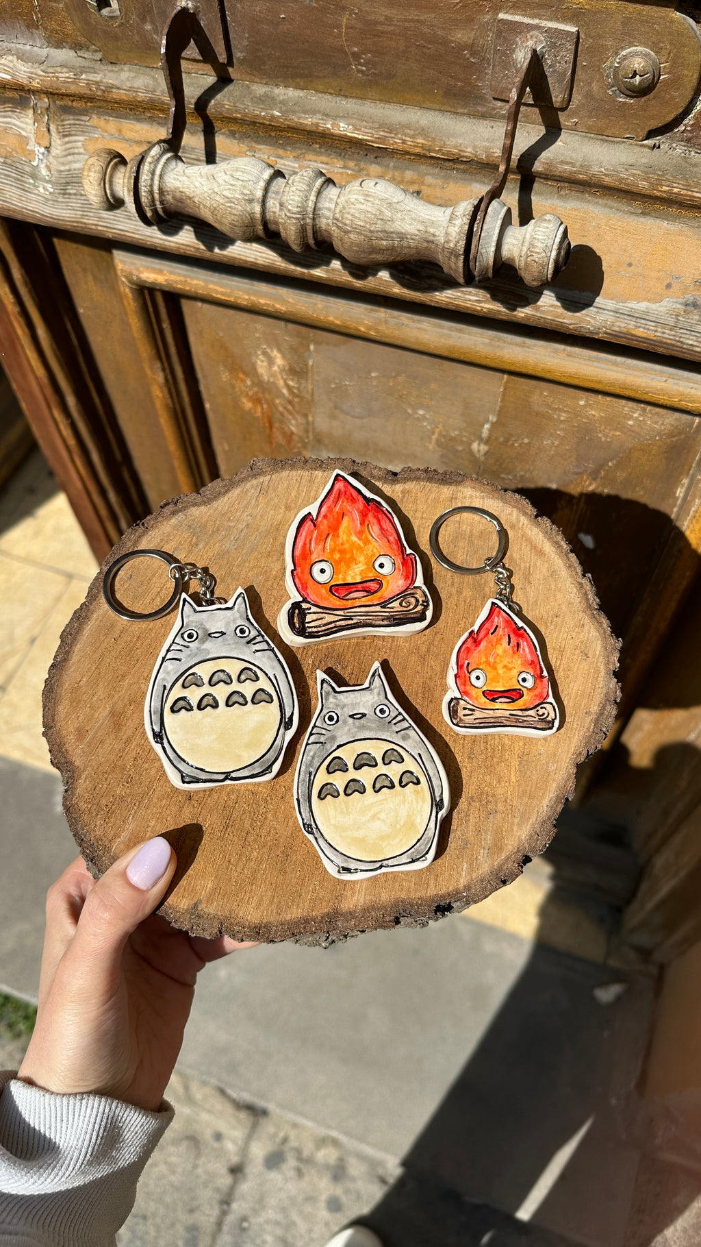 ceramic magnet and keychain