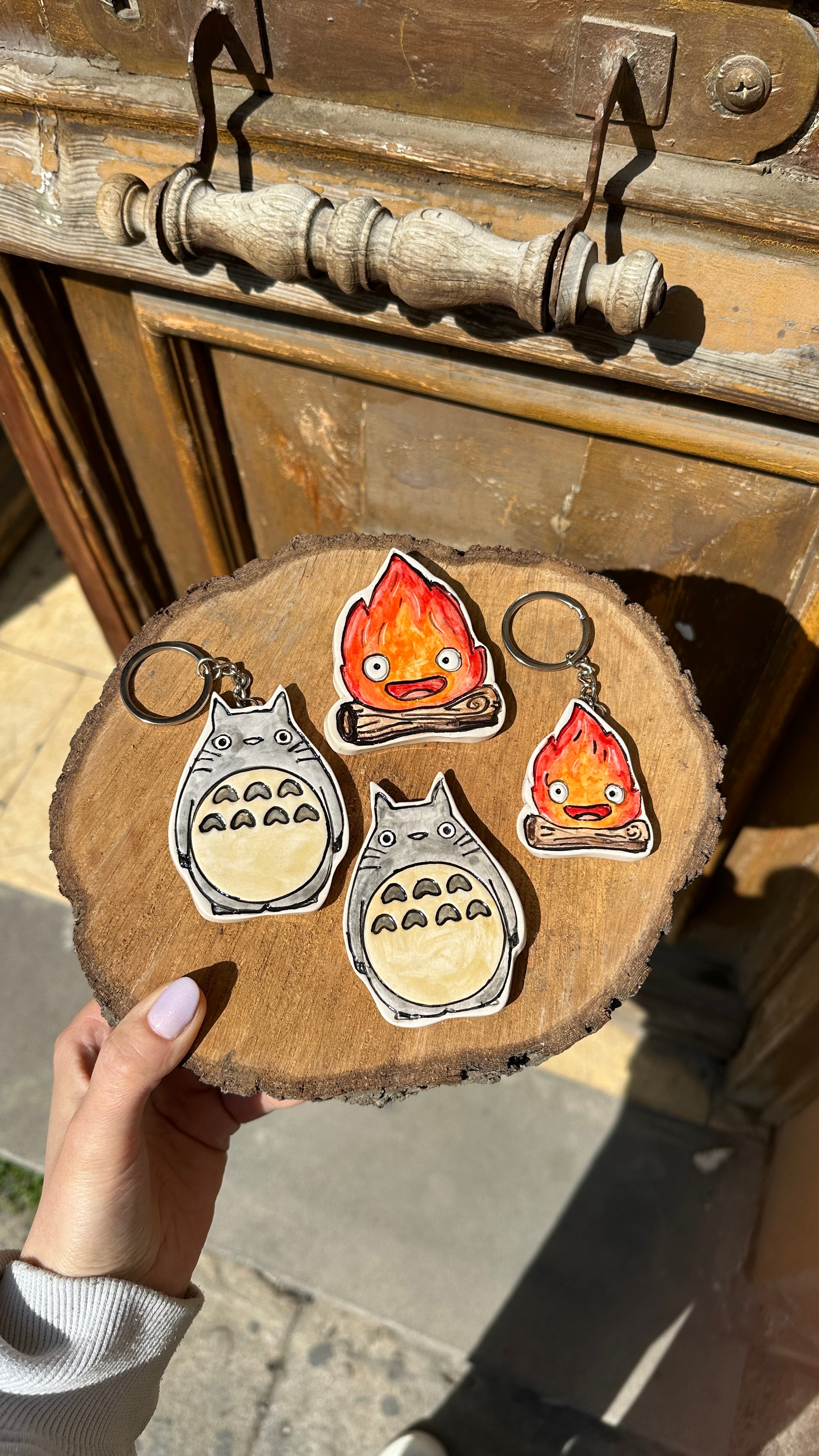 ceramic magnet and keychain