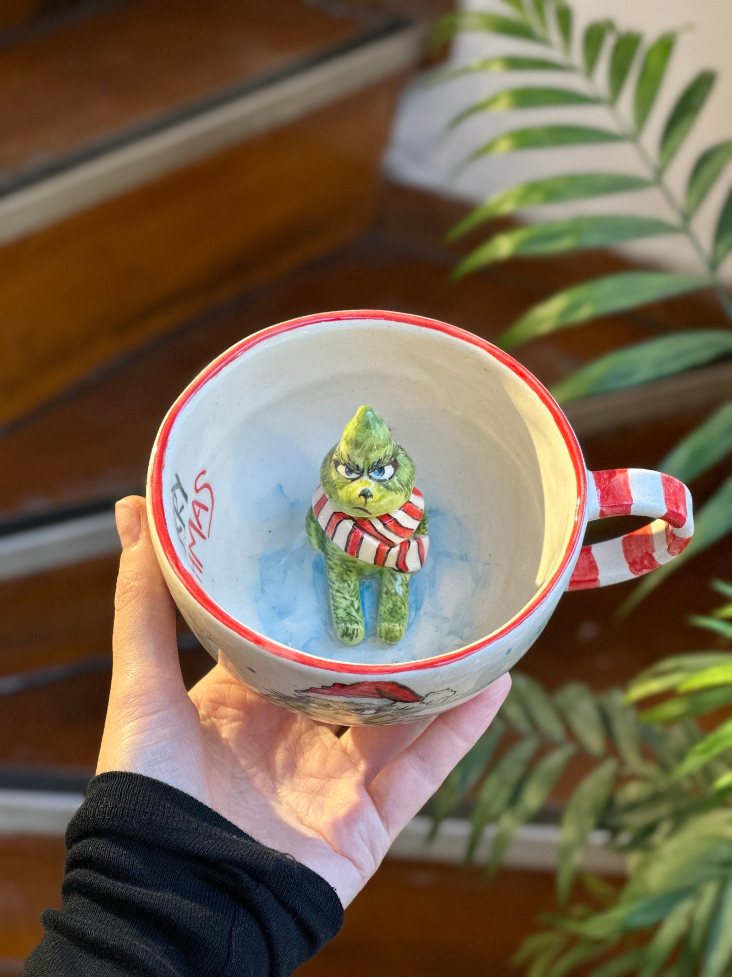 Grinch handmade mug